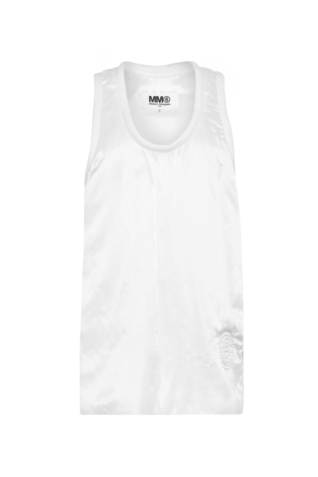 Maison Margiela-OUTLET-SALE-MM6 Logo Padded Tank Top-ARCHIVIST