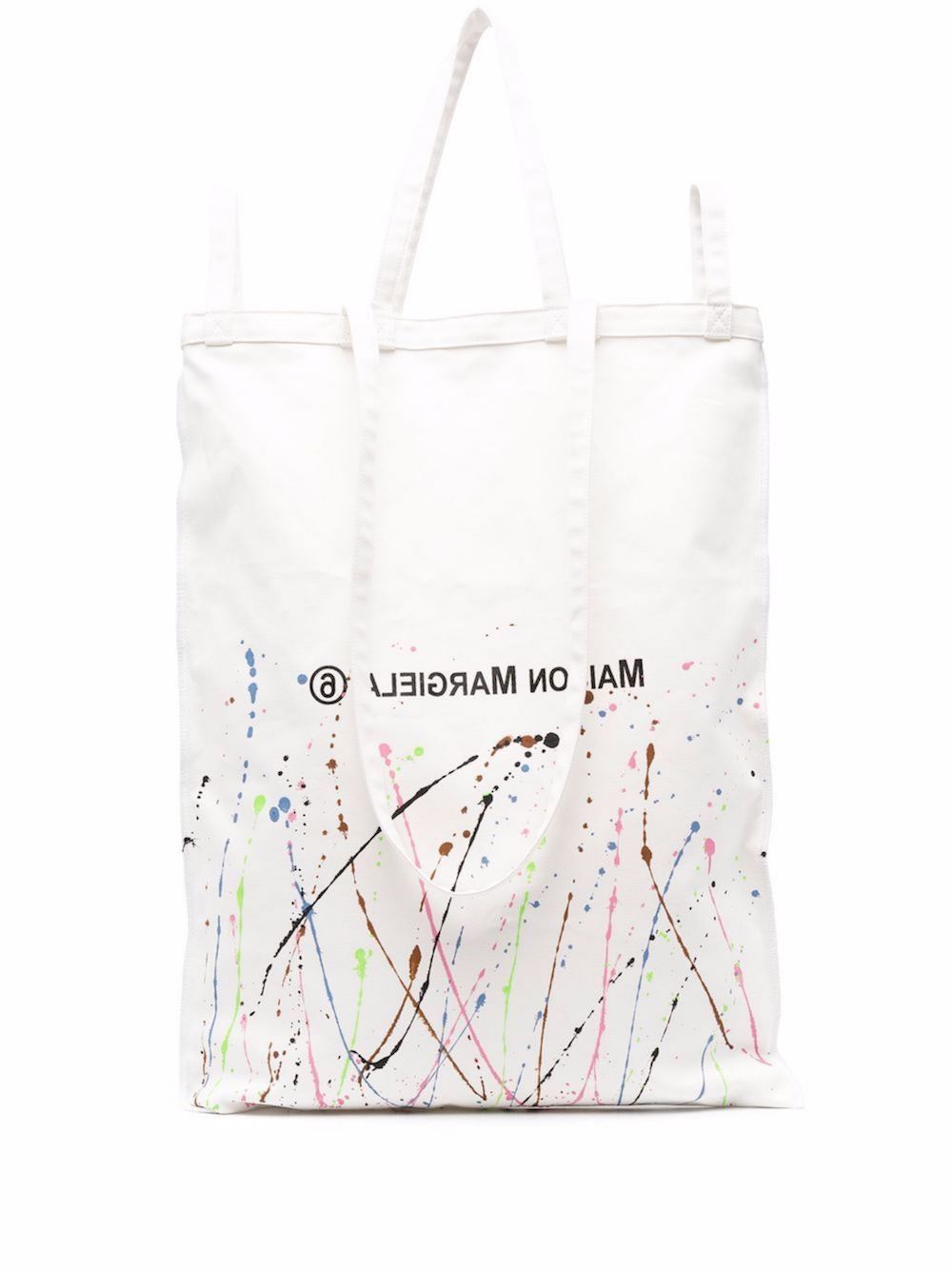 Maison Margiela-OUTLET-SALE-MM6 Oversize Logo Tote Bag-ARCHIVIST