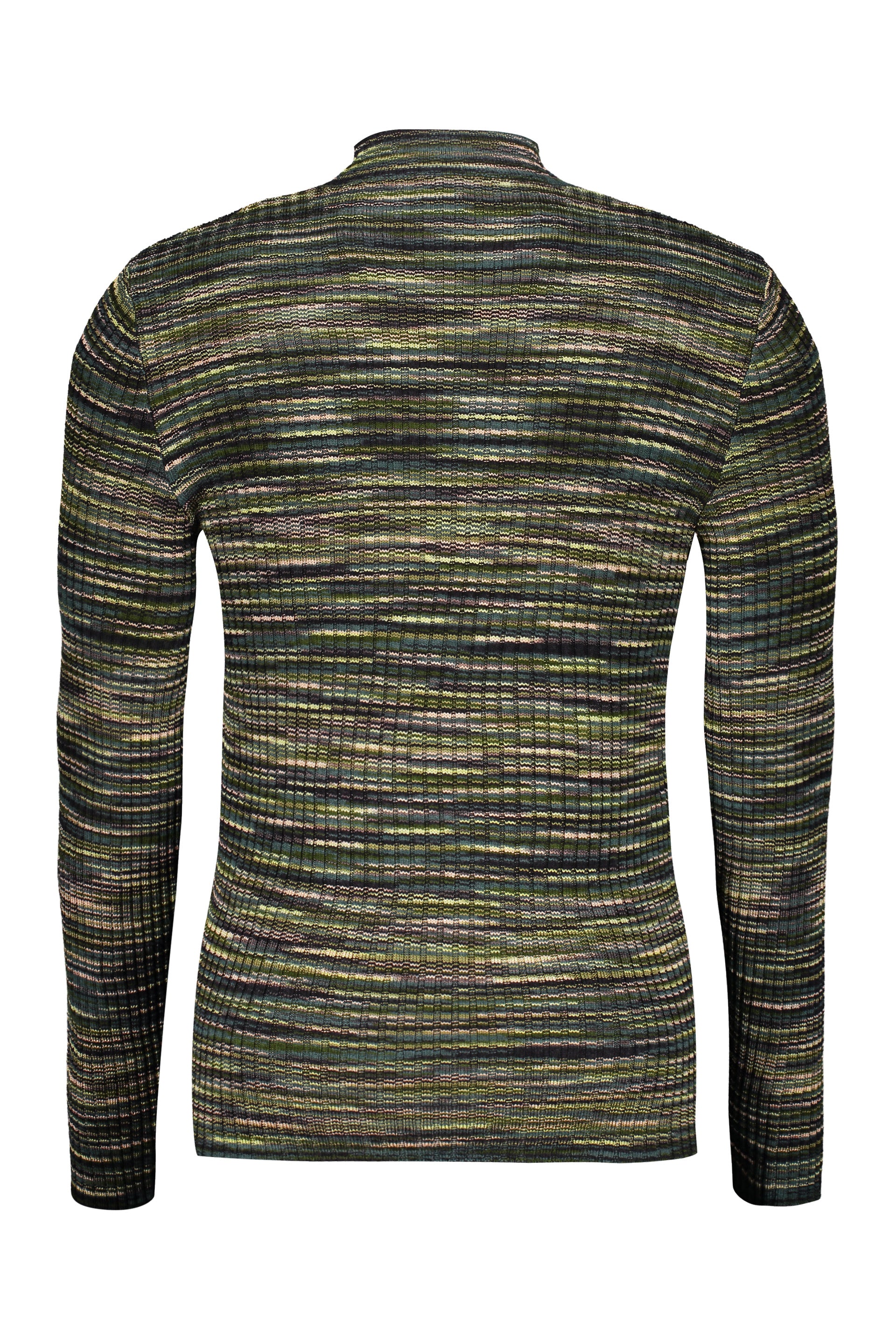 Ribbed wool turtleneck sweater