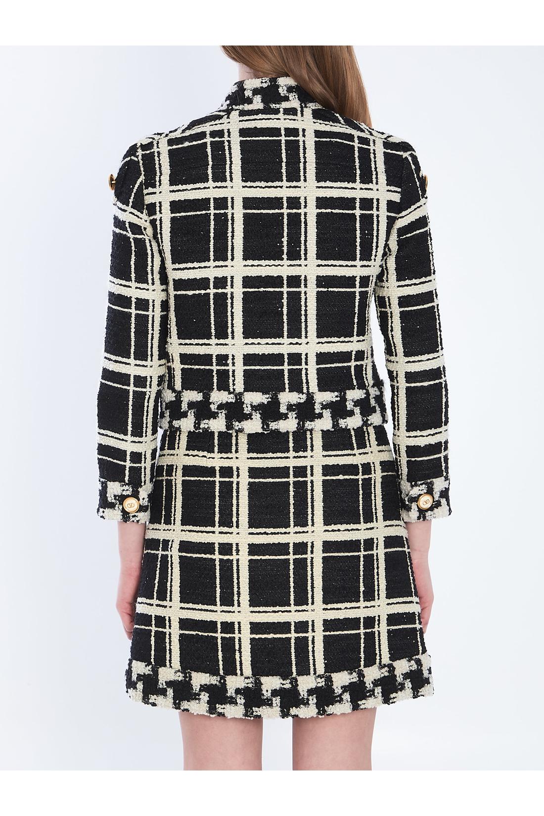 Valentino garavani OUTLET | Macro Check tweed caban im SALE