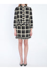 Valentino Garavani-OUTLET-SALE-Macro Check tweed mini skirt-ARCHIVIST