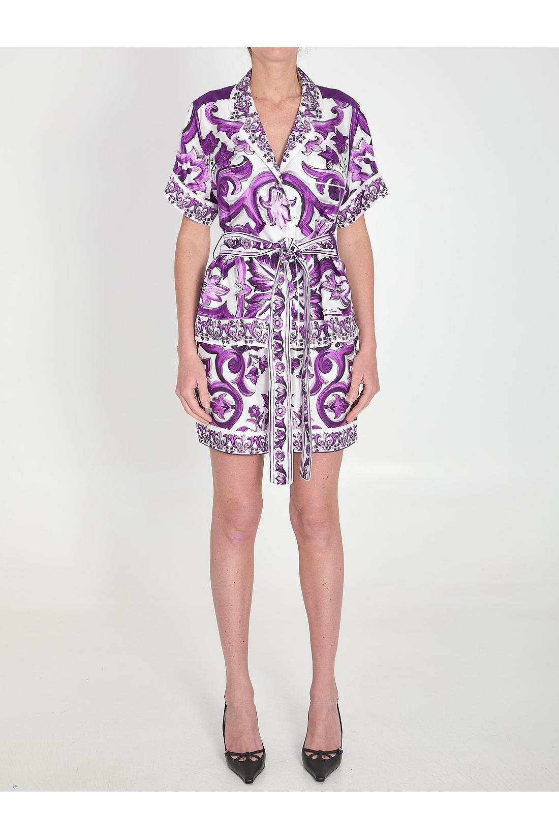 Dolce & Gabbana-OUTLET-SALE-Maiolica shirt-ARCHIVIST