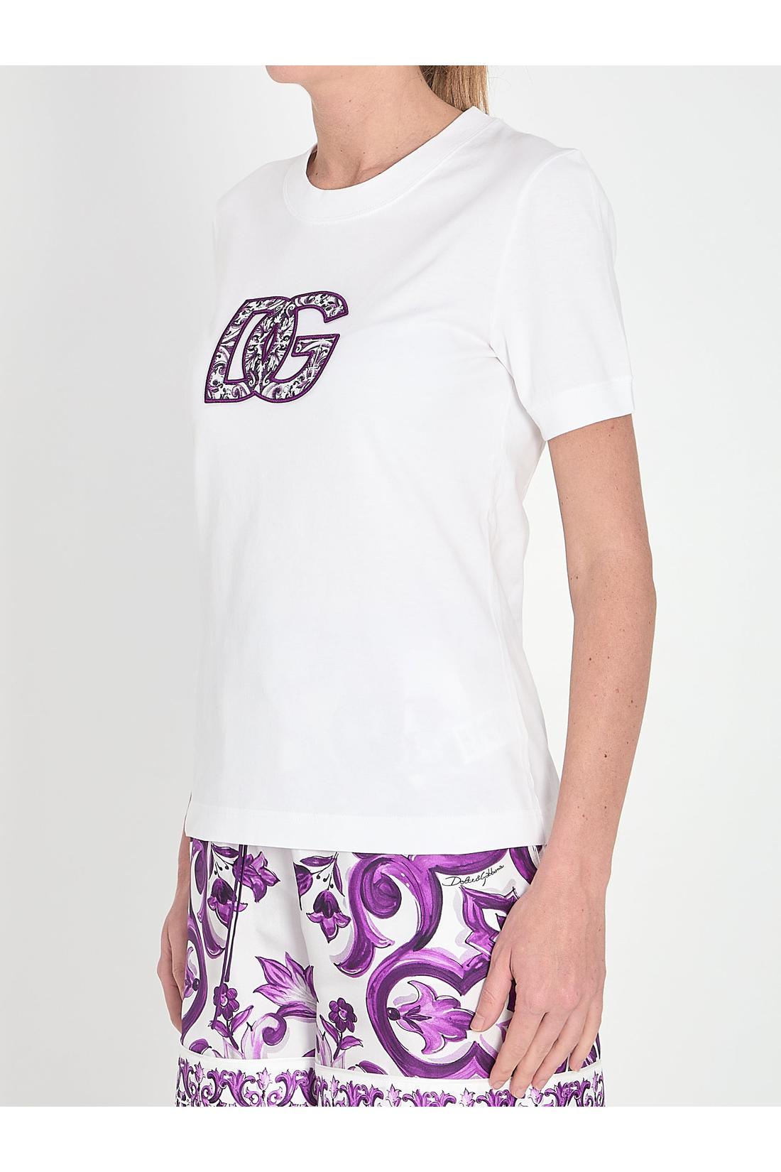 Dolce & Gabbana-OUTLET-SALE-Maiolica t-shirt-ARCHIVIST