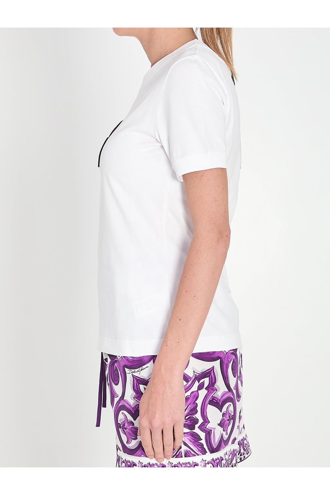 Dolce & Gabbana-OUTLET-SALE-Maiolica t-shirt-ARCHIVIST