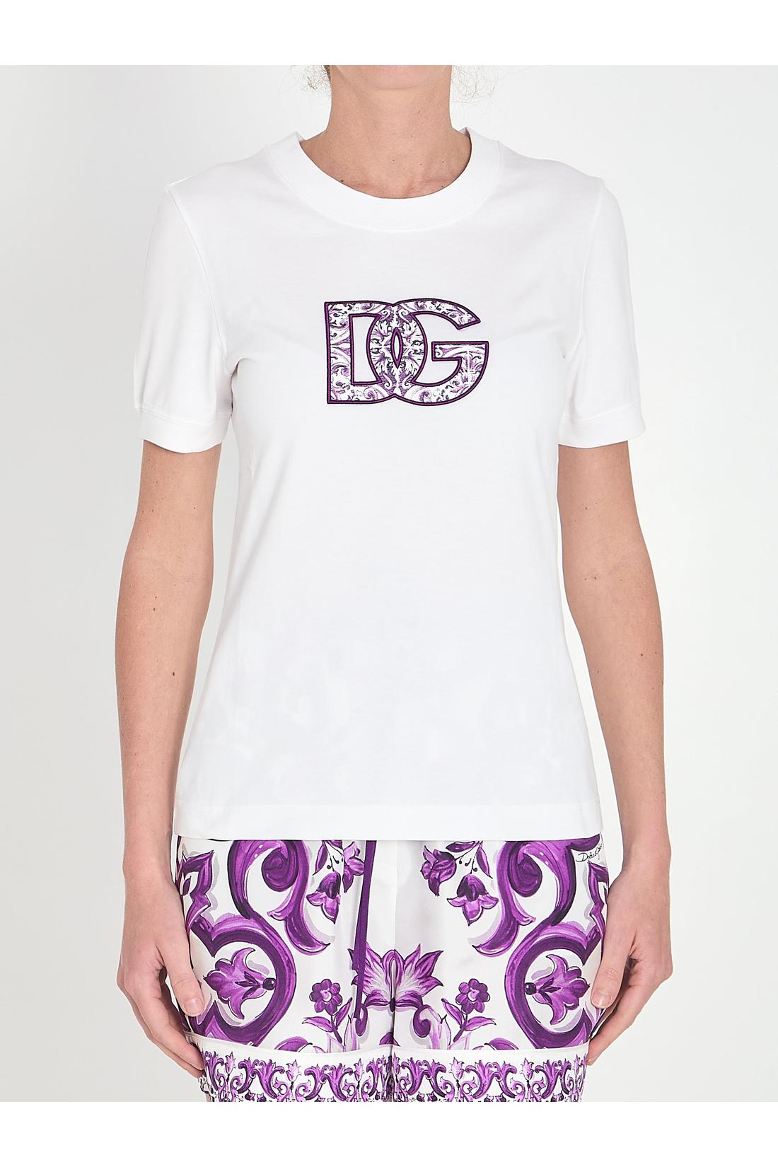 Dolce & Gabbana-OUTLET-SALE-Maiolica t-shirt-ARCHIVIST