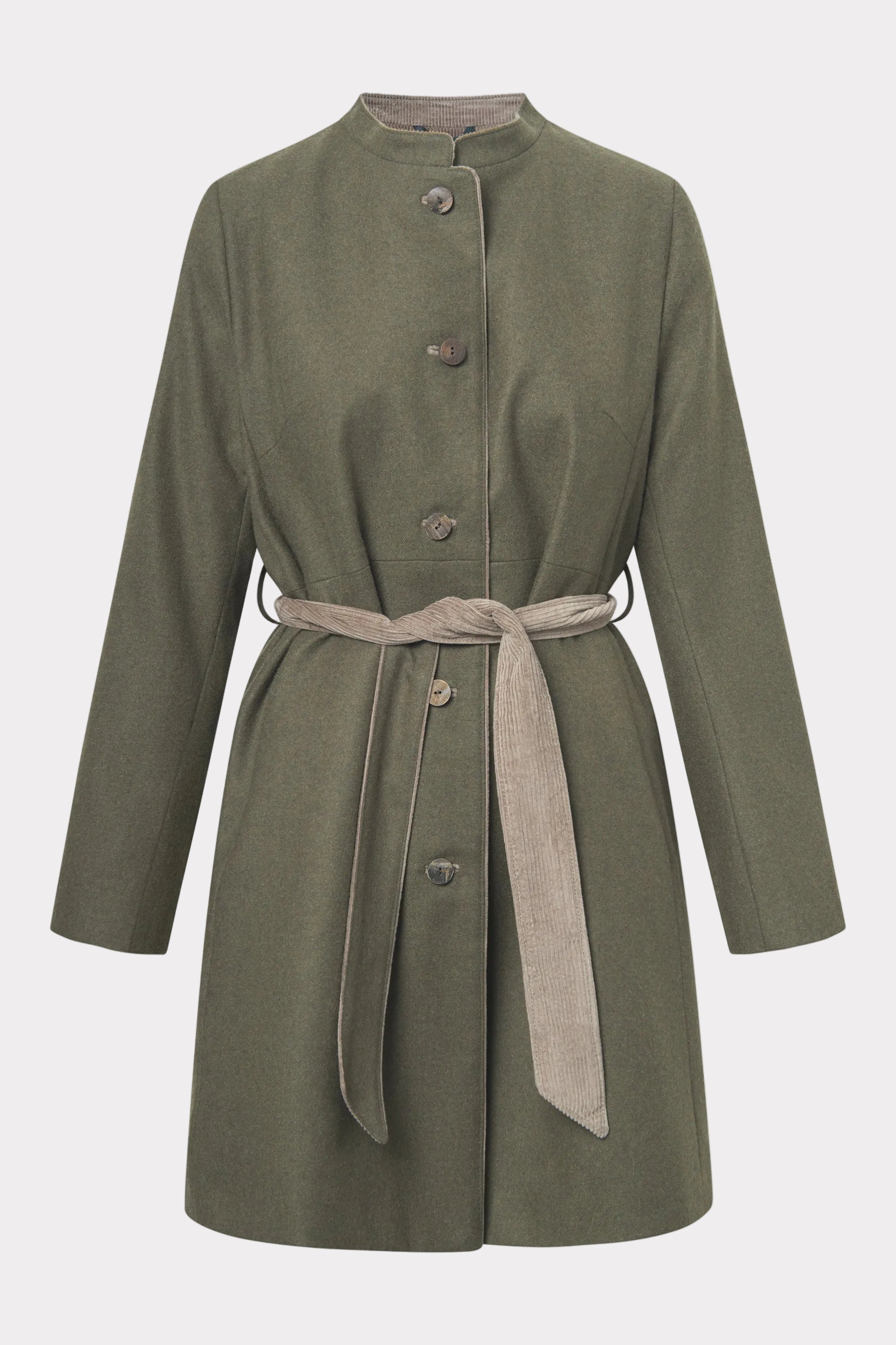 Damen Mantel Mara-Jacken & Mäntel-Felicitas-OUTLET-XS-moos-ARCHIVIST-ARCHIVE-SALE