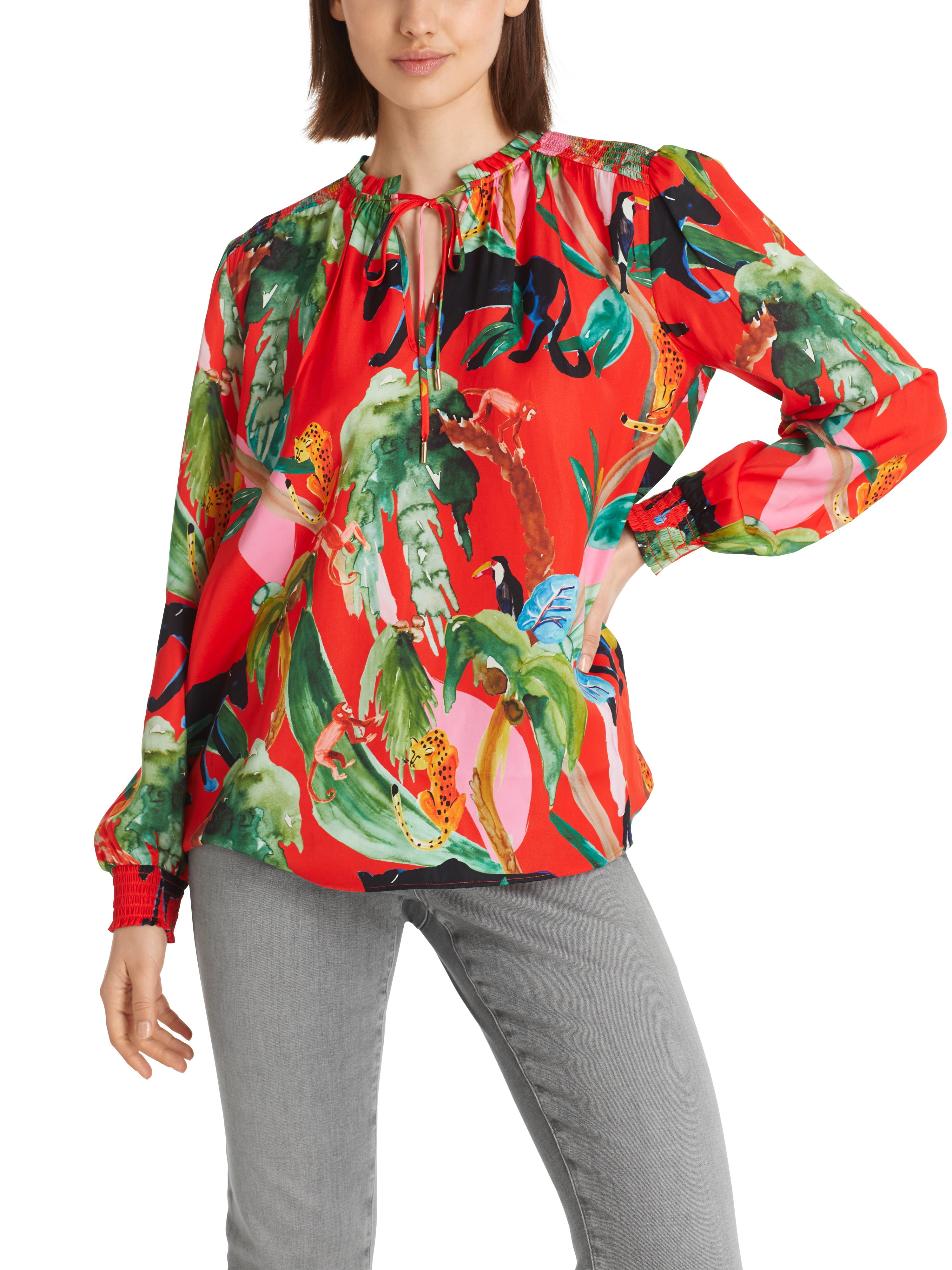 Marc Cain-Bluse mit Jungle Print-ARCHIVIST