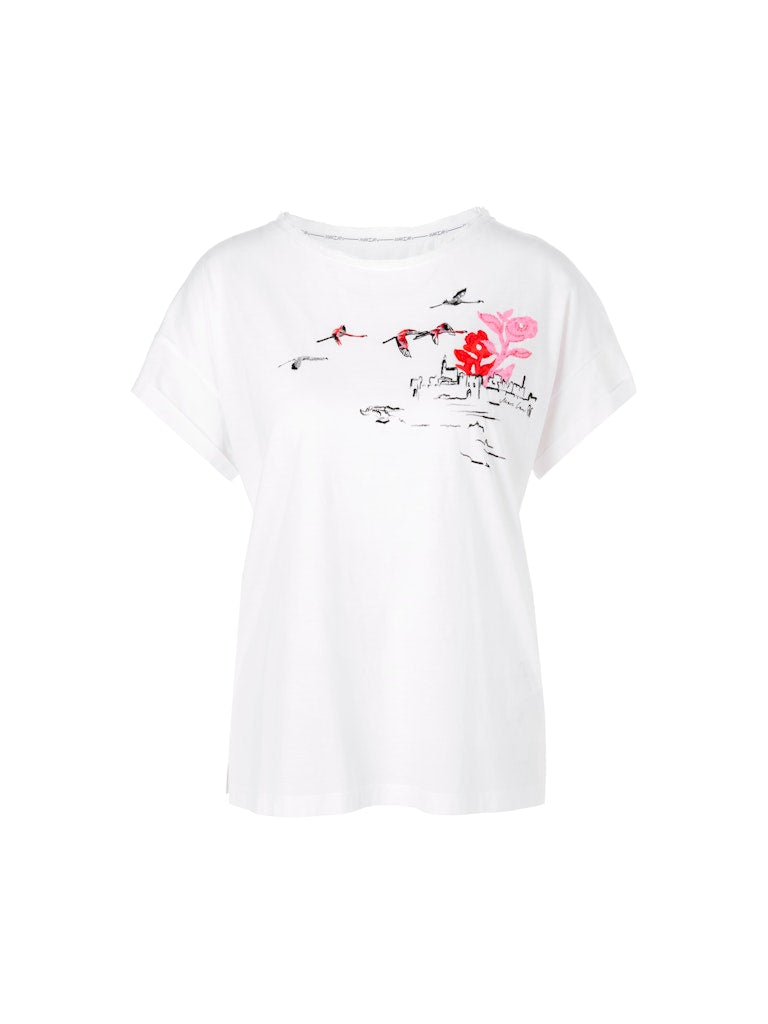 Oversized T-shirt with cuff sleeves