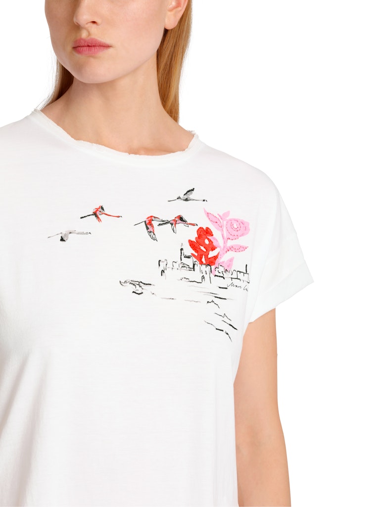 Oversized T-shirt with cuff sleeves