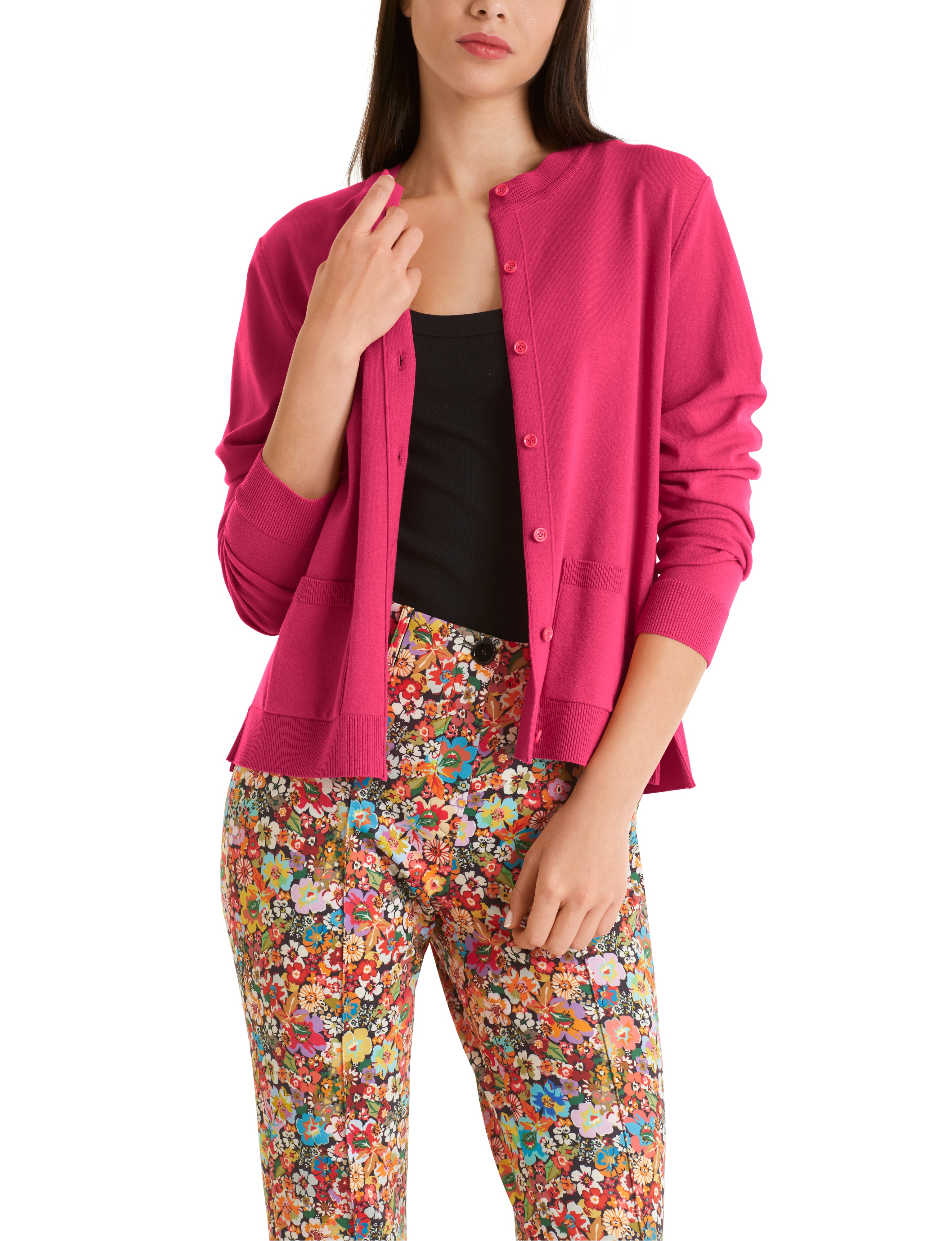 Marc Cain-Cardigan "Rethink Together"-Strick & Pullover-Black-Deal-Outlet-by-ARCHIVIST