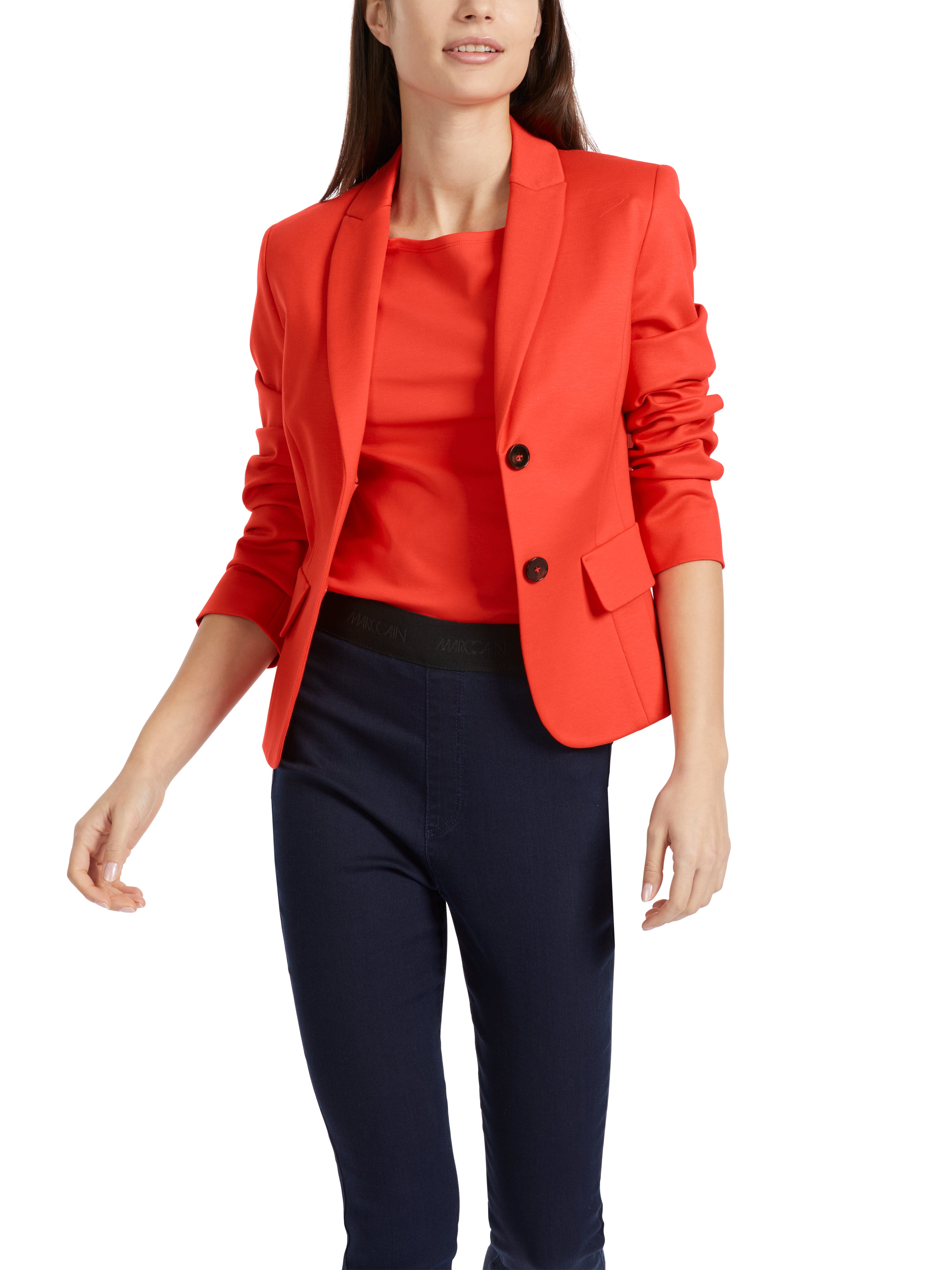 Taillierter Blazer mit schmalem Revers