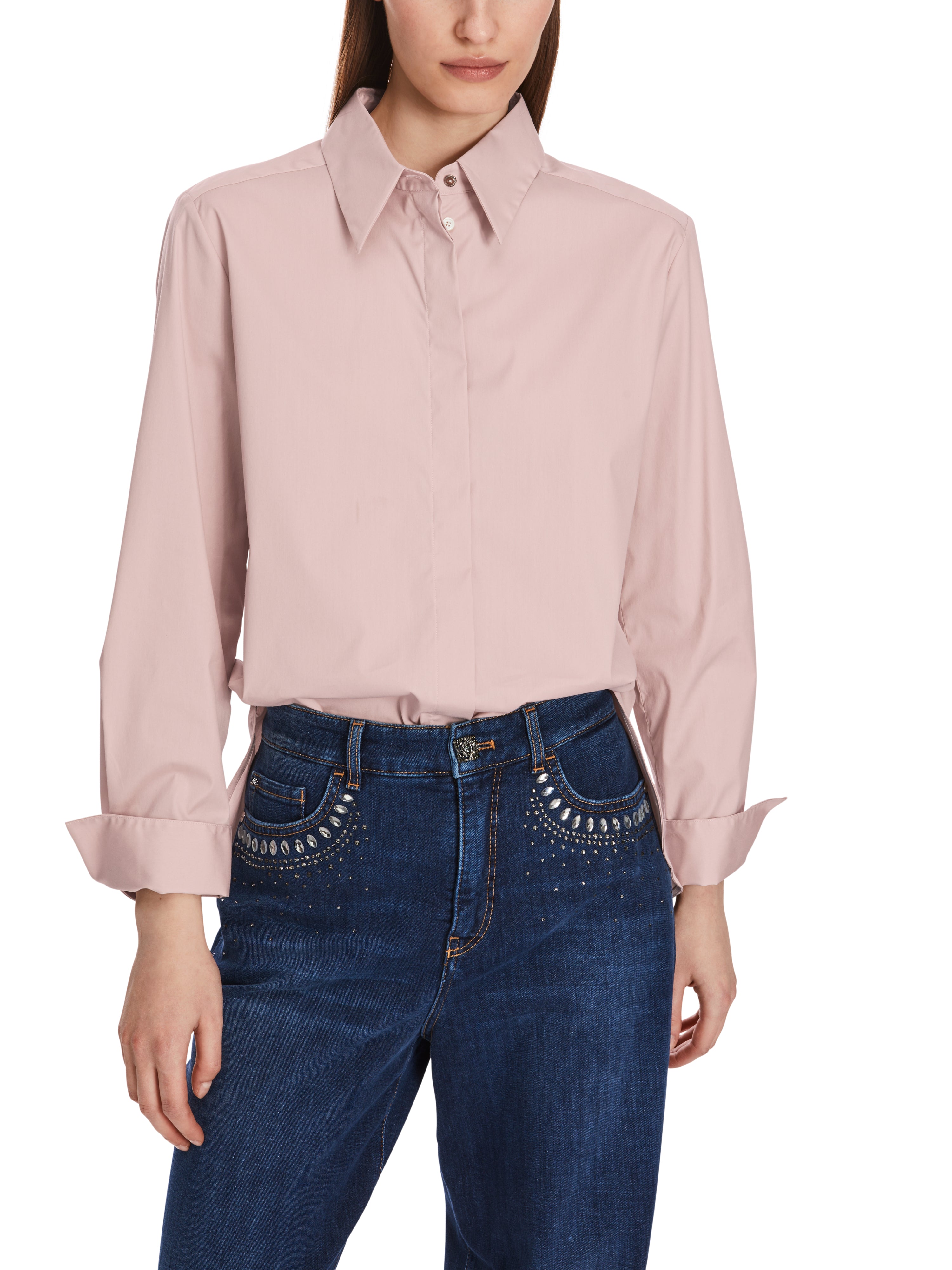 Marc Cain-Hemdbluse im Baumwollstretch-Hemden & Blusen-Black-Deal-Outlet-by-ARCHIVIST