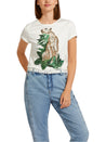 Marc Cain-T-Shirt mit Leo-Print und Strassdetails-ARCHIVIST