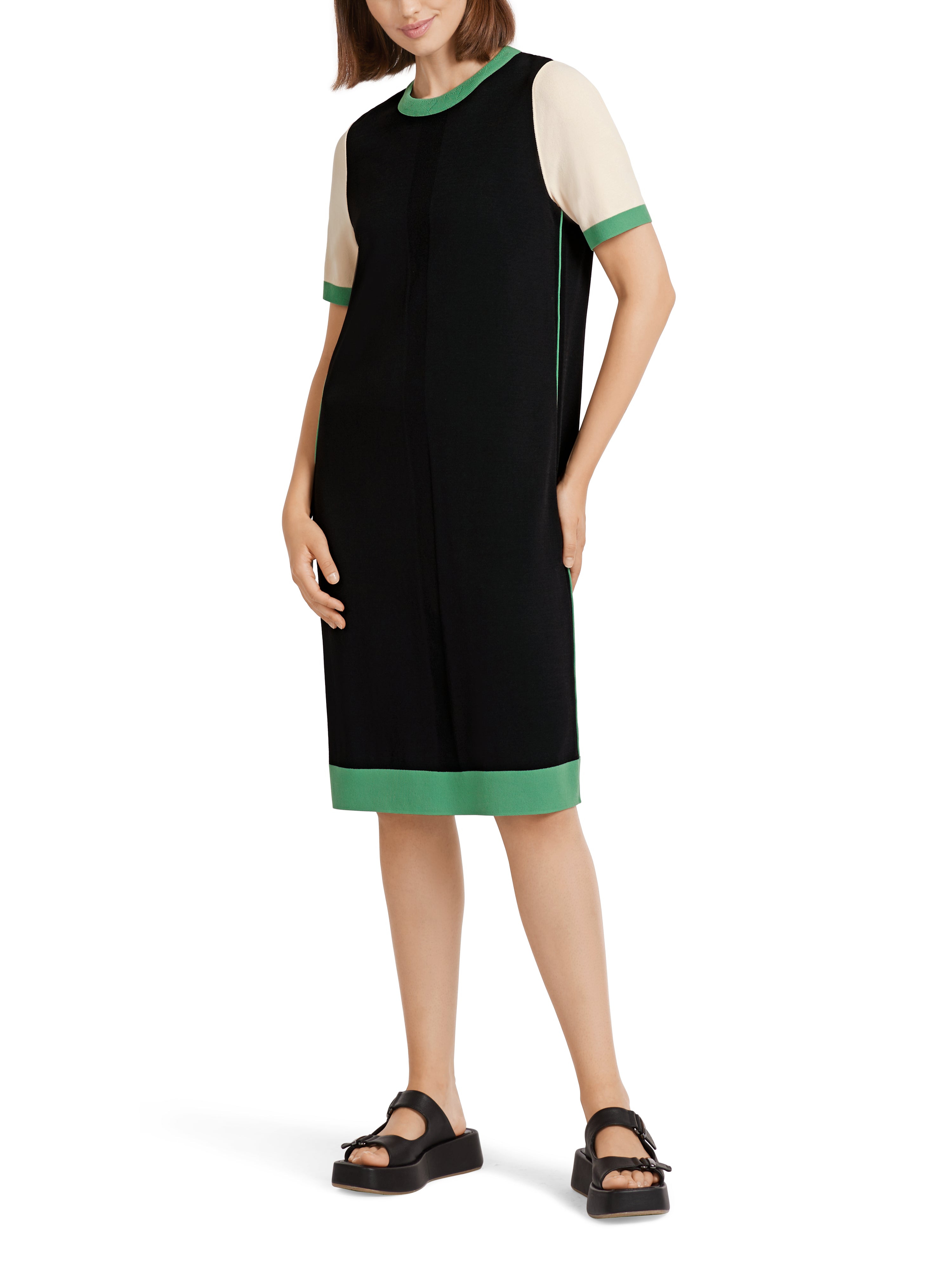 Marc Cain-Crew-Neck-Kleid "Rethink Together"-ARCHIVIST