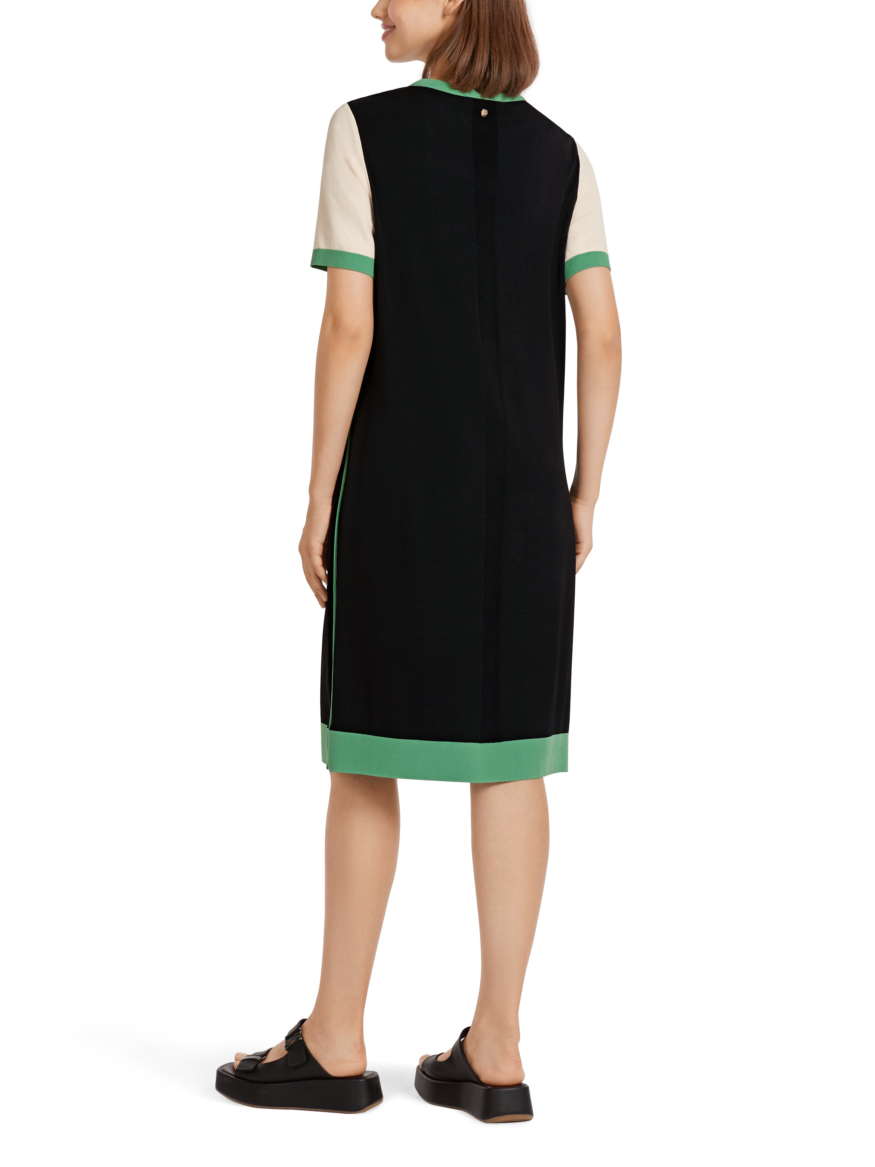 Marc Cain-Crew-Neck-Kleid "Rethink Together"-ARCHIVIST