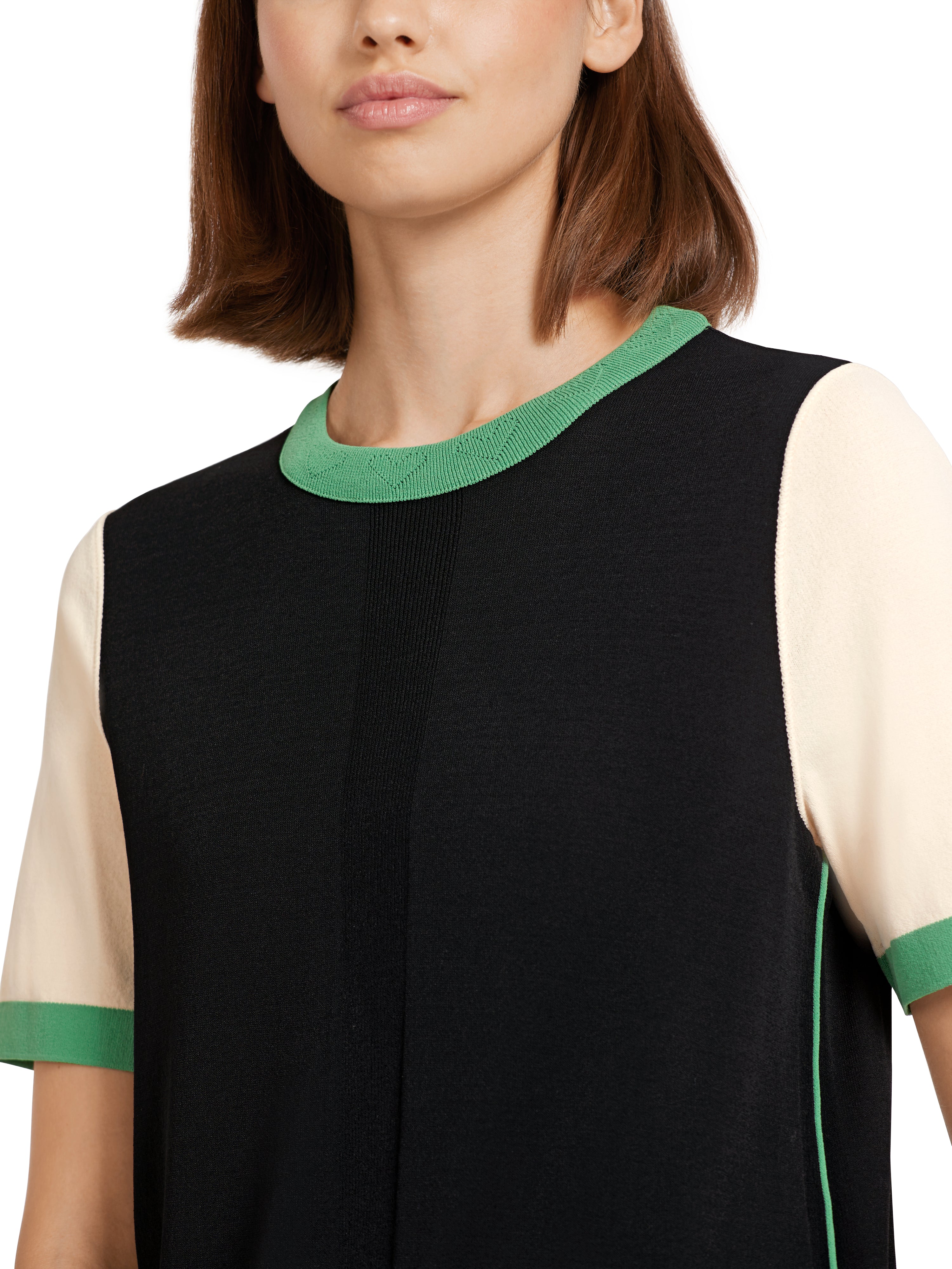 Marc Cain-Crew-Neck-Kleid "Rethink Together"-ARCHIVIST