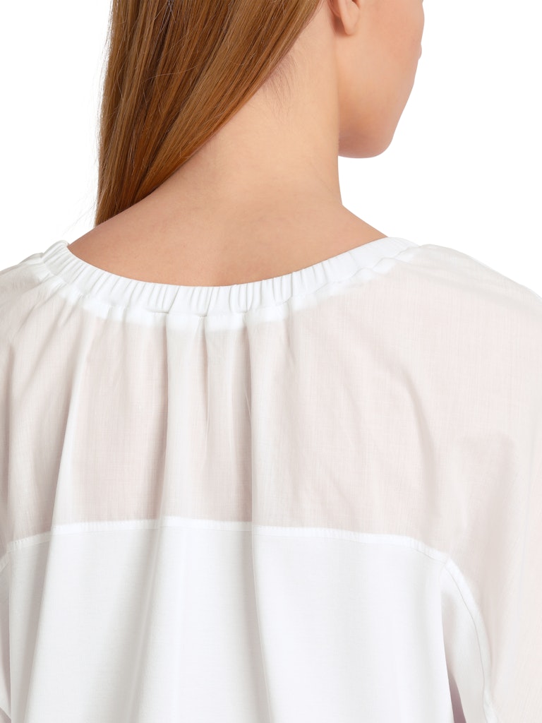 Baumwoll-T-Shirt im Materialmix