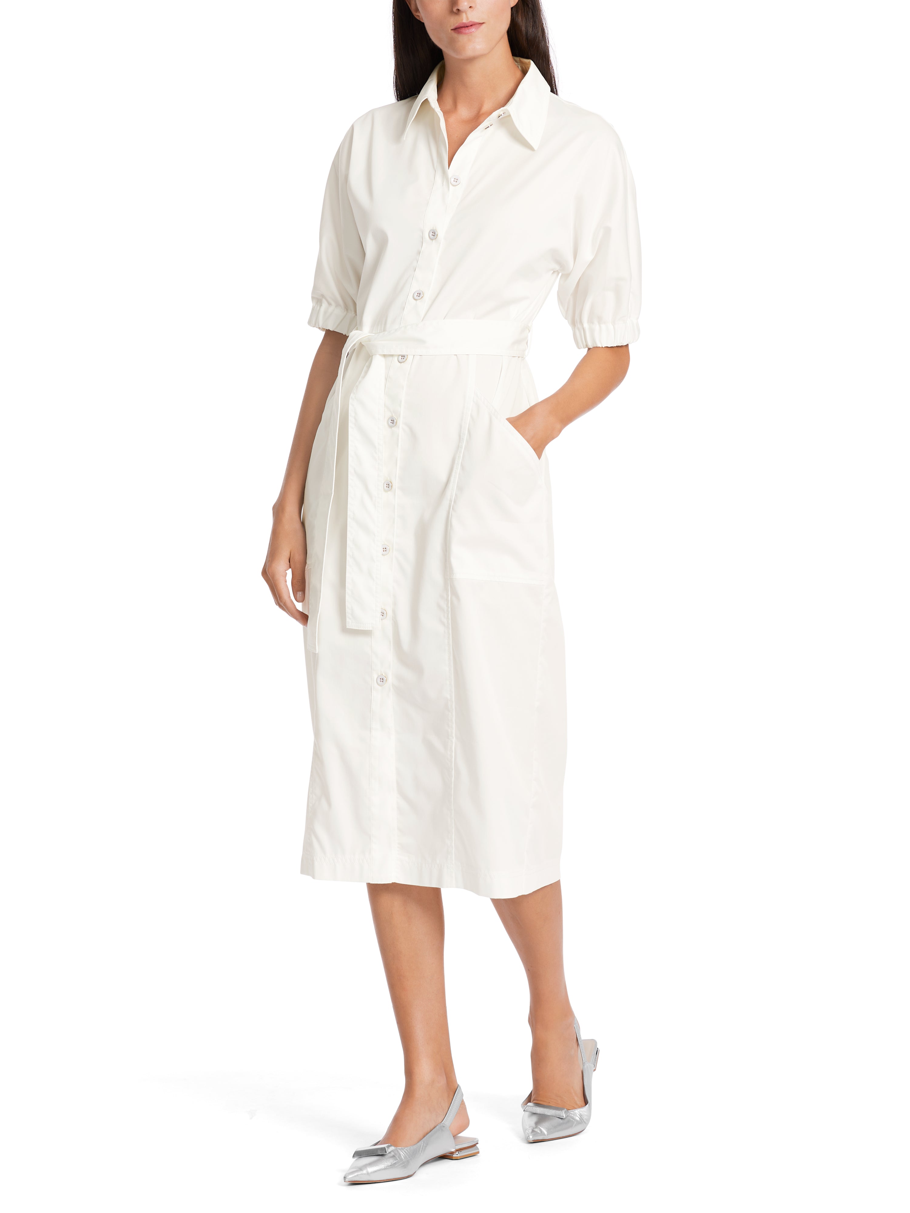 Marc Cain-Hemdblusenkleid mit aufgesetzten Taschen-Kleider & Röcke-Black-Deal-Outlet-by-ARCHIVIST