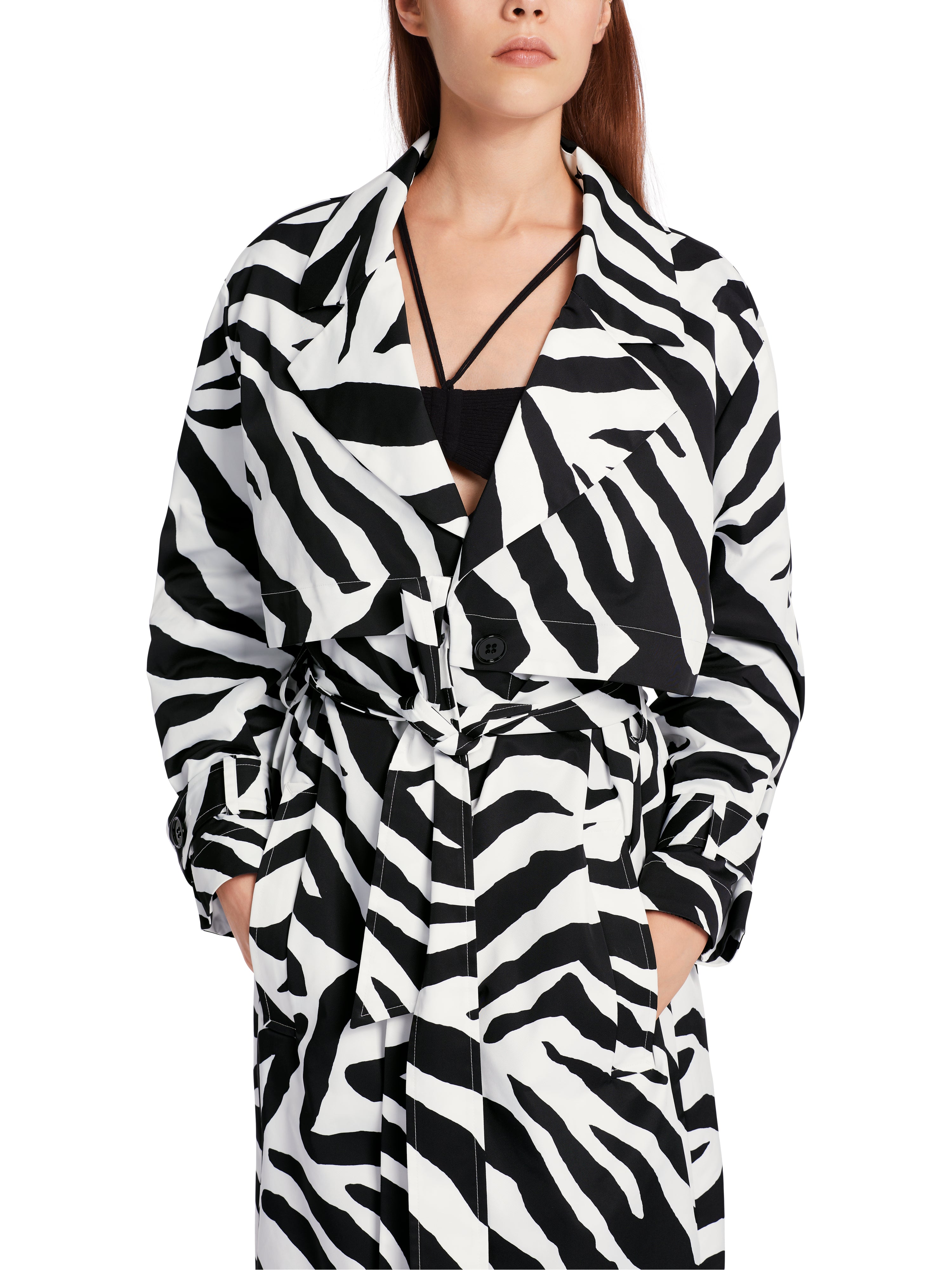 Marc Cain-Mantel mit Zebra-Print-Jacken & Mäntel-Black-Deal-Outlet-by-ARCHIVIST