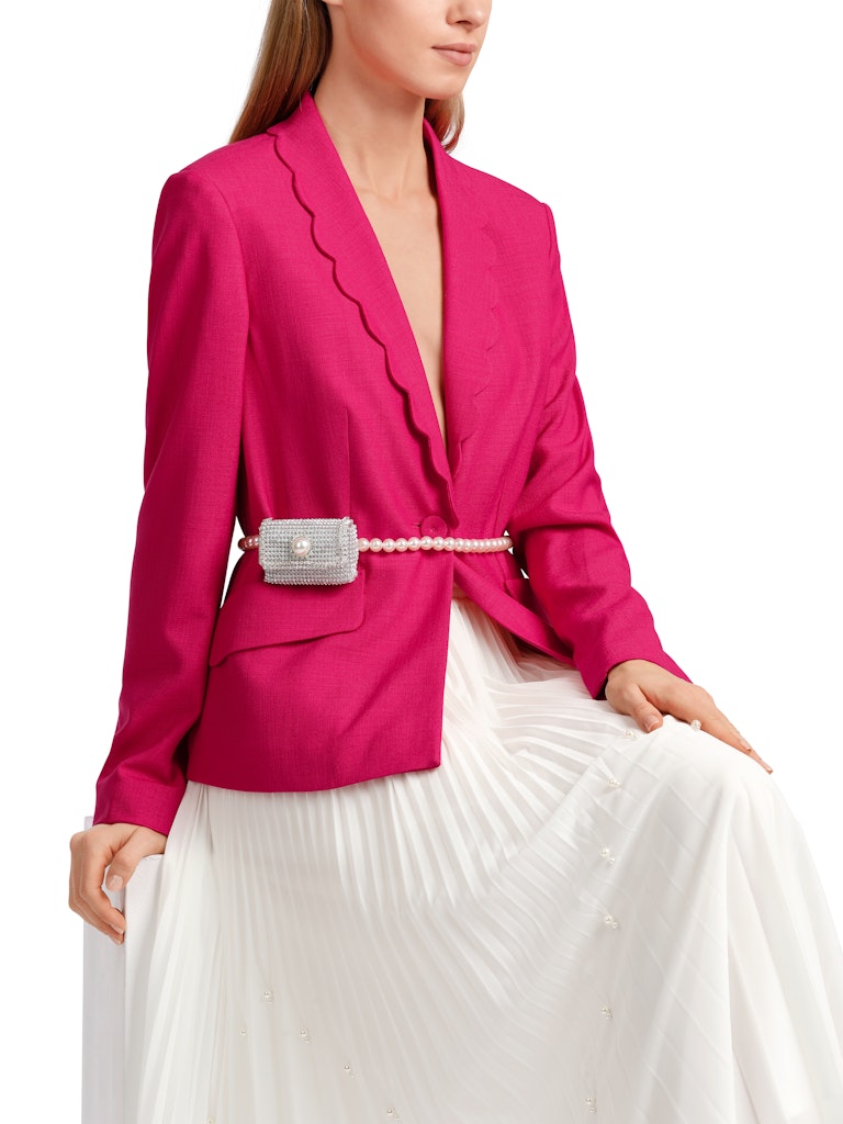 Blazer mit Muschelrevers