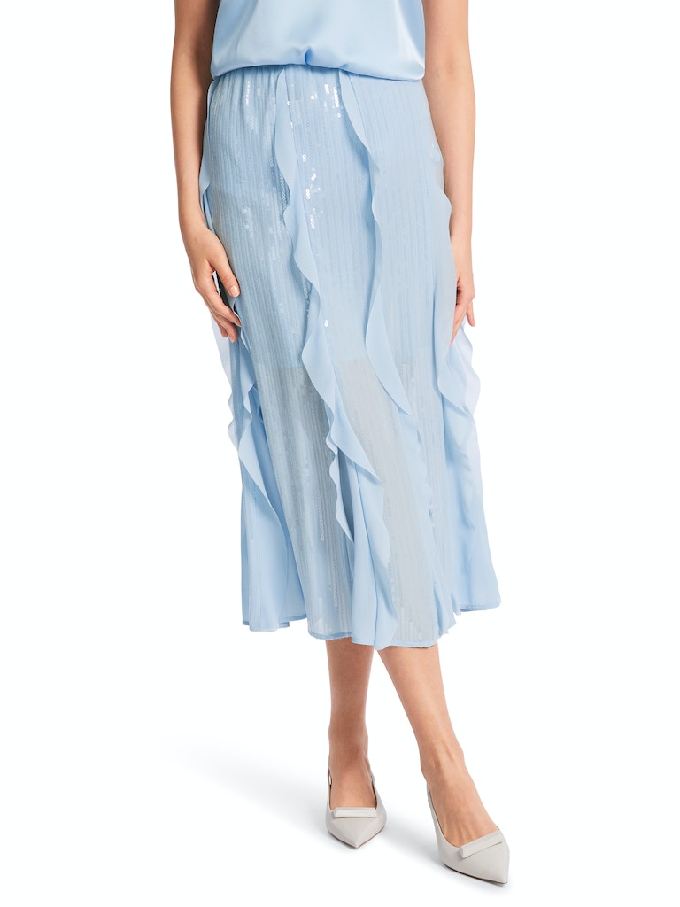 Pailletten-Rock mit Volants