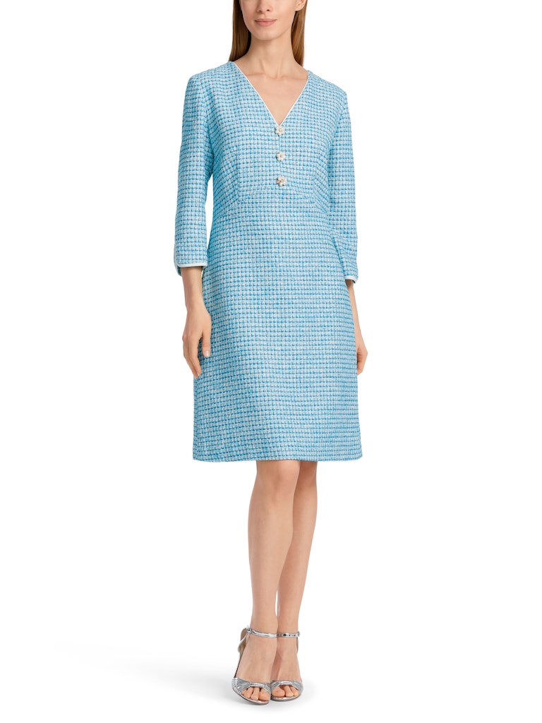 Kleid im strukturierten Karomuster