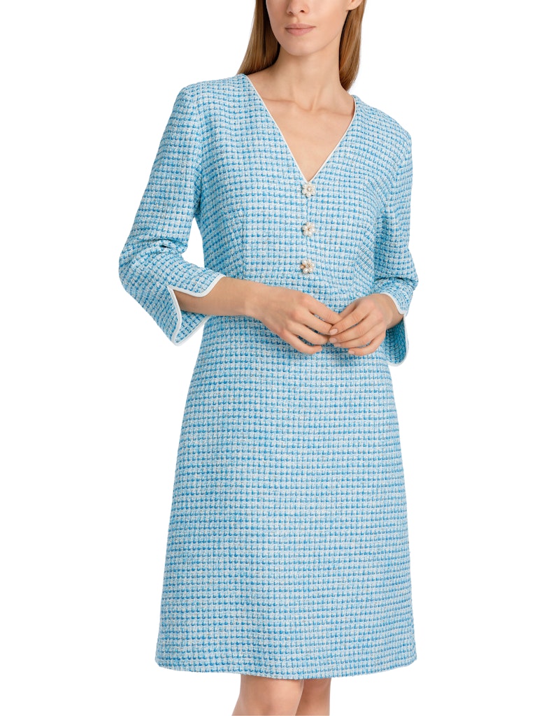 Kleid im strukturierten Karomuster