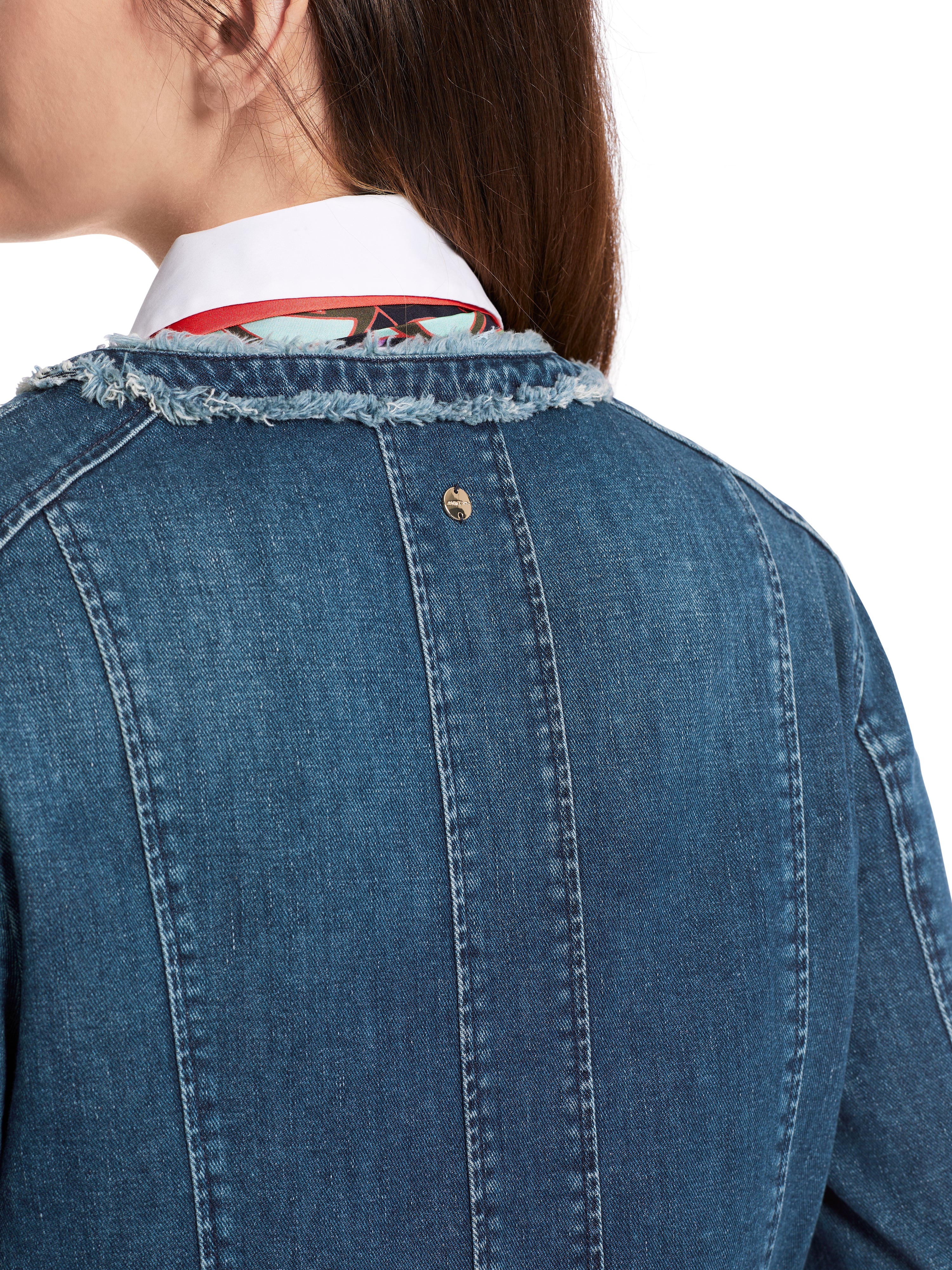 Marc Cain-Kurze Jacke "Rethink Together"-Jacken & Mäntel-Black-Deal-Outlet-by-ARCHIVIST