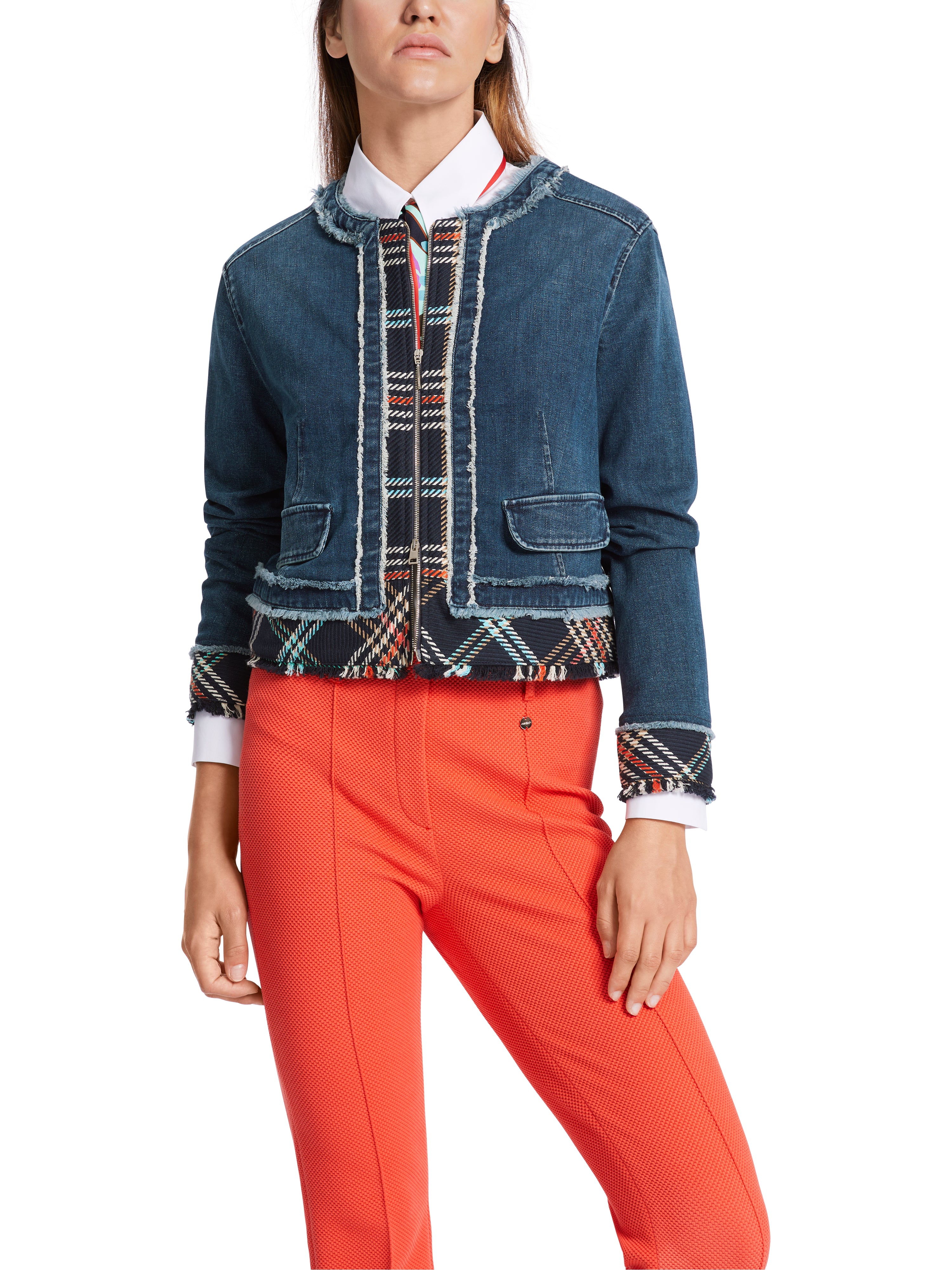 Marc Cain-Kurze Jacke "Rethink Together"-Jacken & Mäntel-Black-Deal-Outlet-by-ARCHIVIST