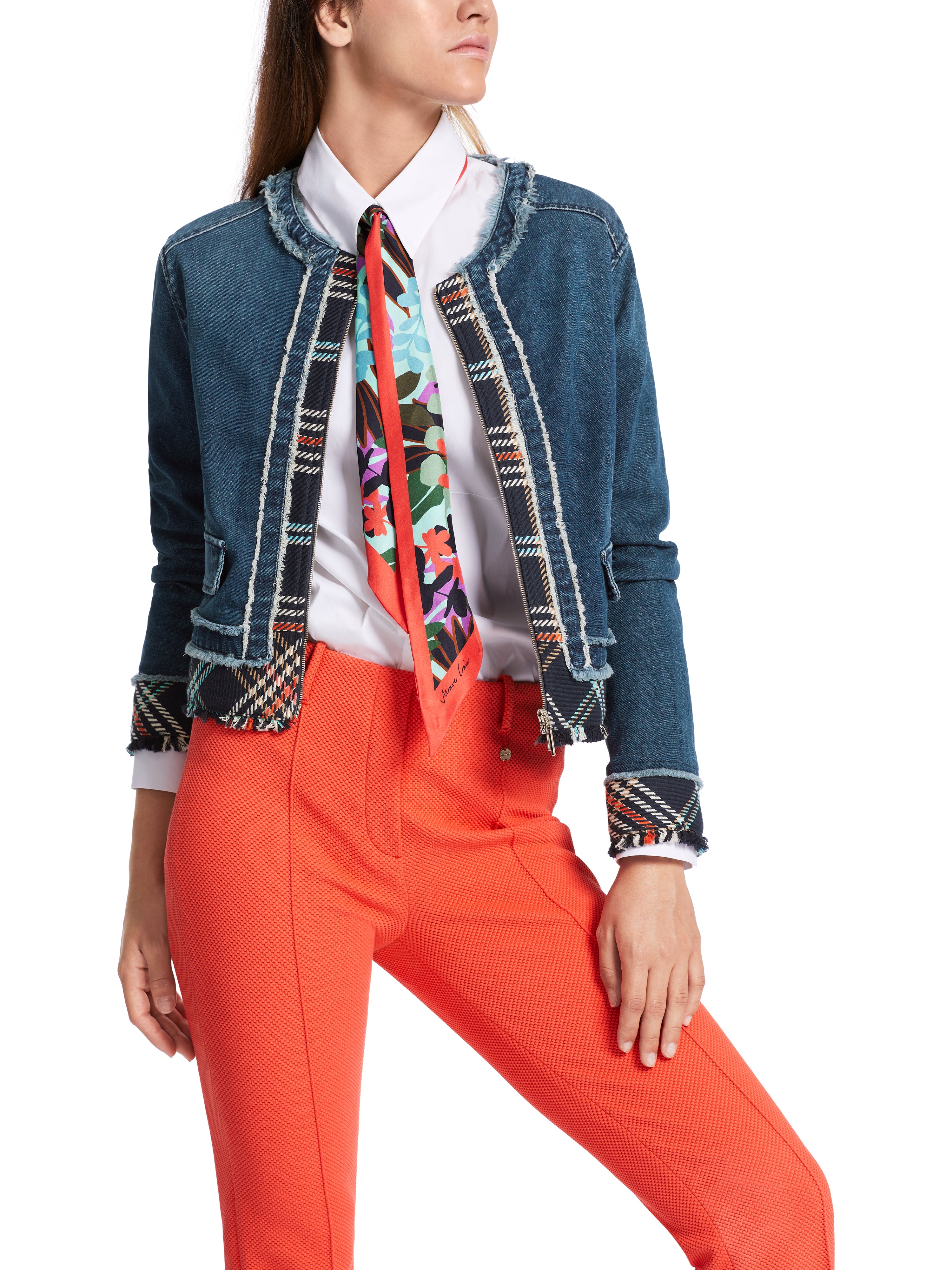 Marc Cain-Kurze Jacke "Rethink Together"-Jacken & Mäntel-Black-Deal-Outlet-by-ARCHIVIST