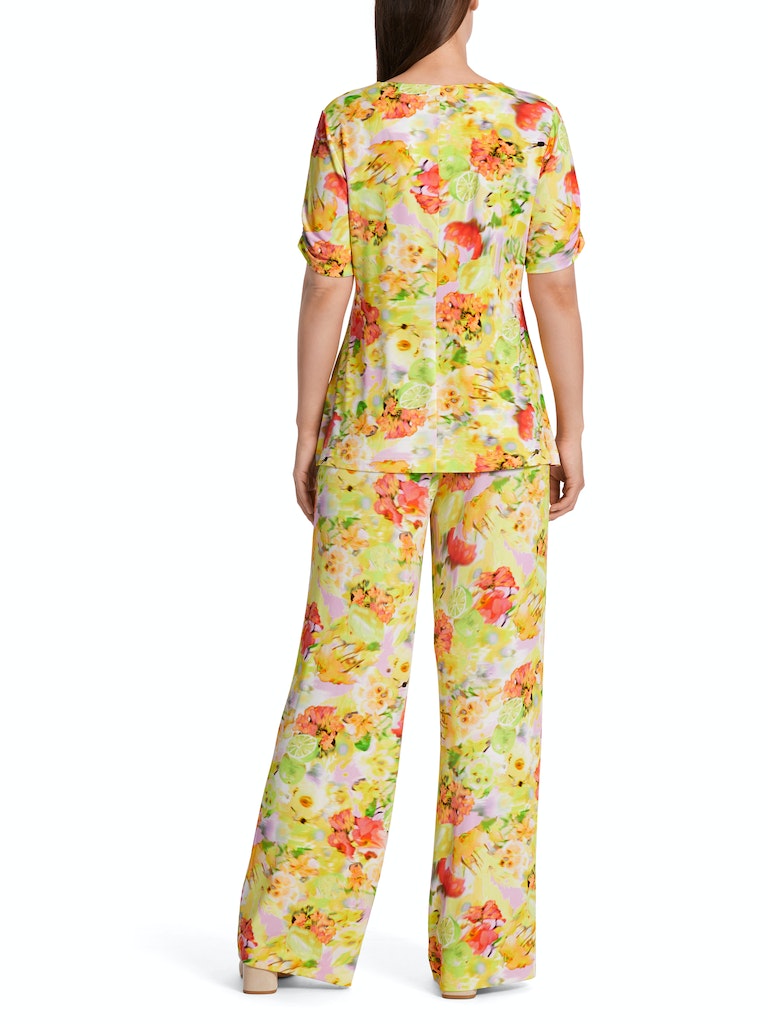 T-Shirt mit Smok-Details