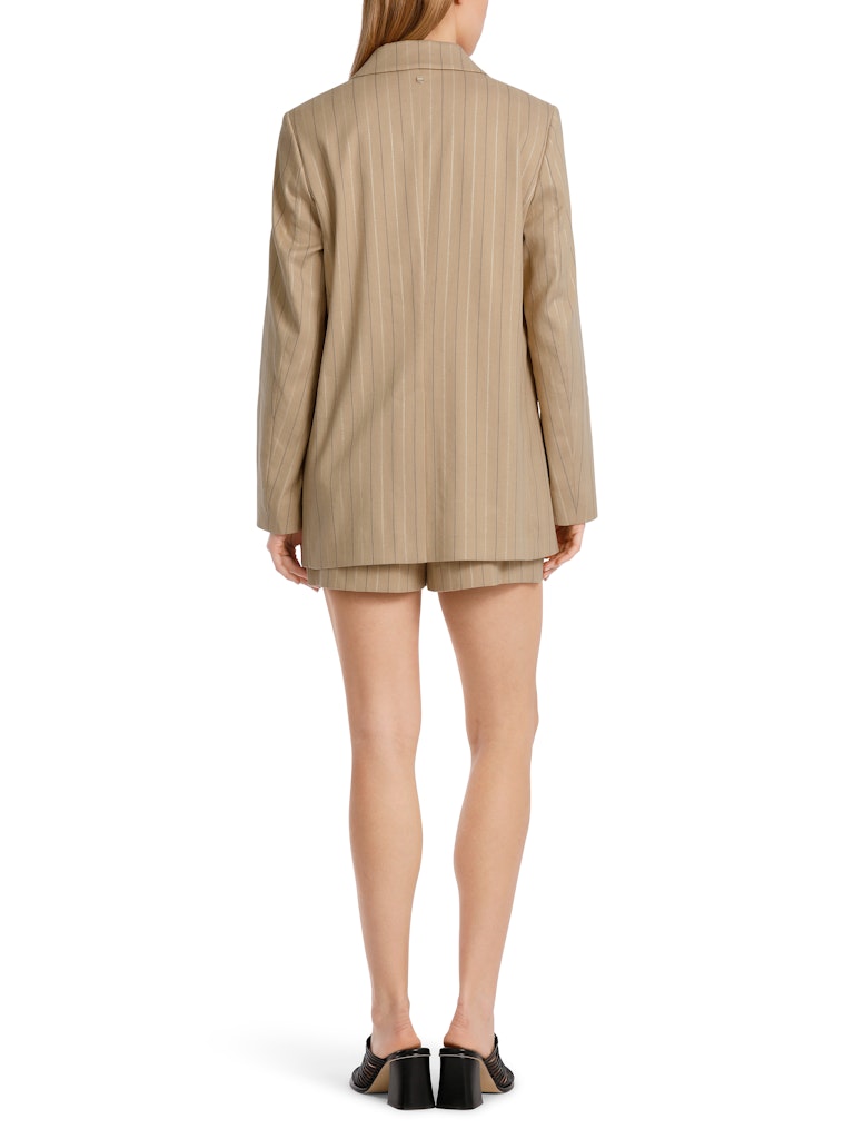 Nadelstreif-Blazer mit Glitzereffekt