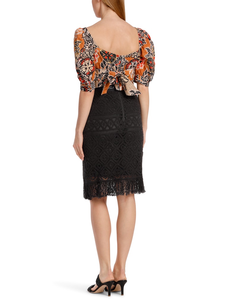 Marc Cain-Kurzer Rock aus Häkelspitze-Kleider & Röcke-Black-Deal-Outlet-by-ARCHIVIST