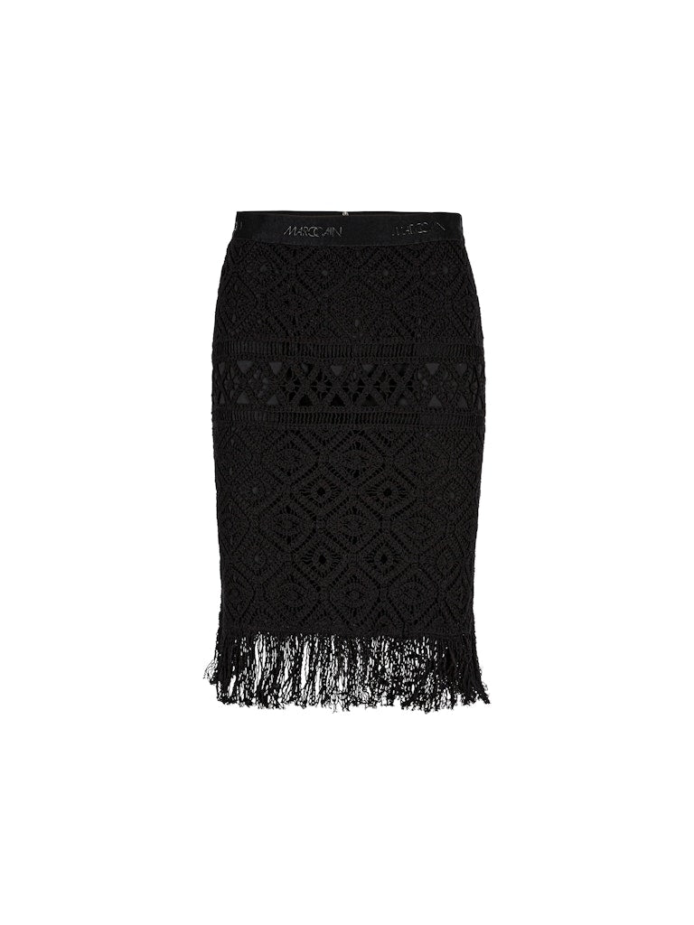 Marc Cain-Kurzer Rock aus Häkelspitze-Kleider & Röcke-Black-Deal-Outlet-by-ARCHIVIST