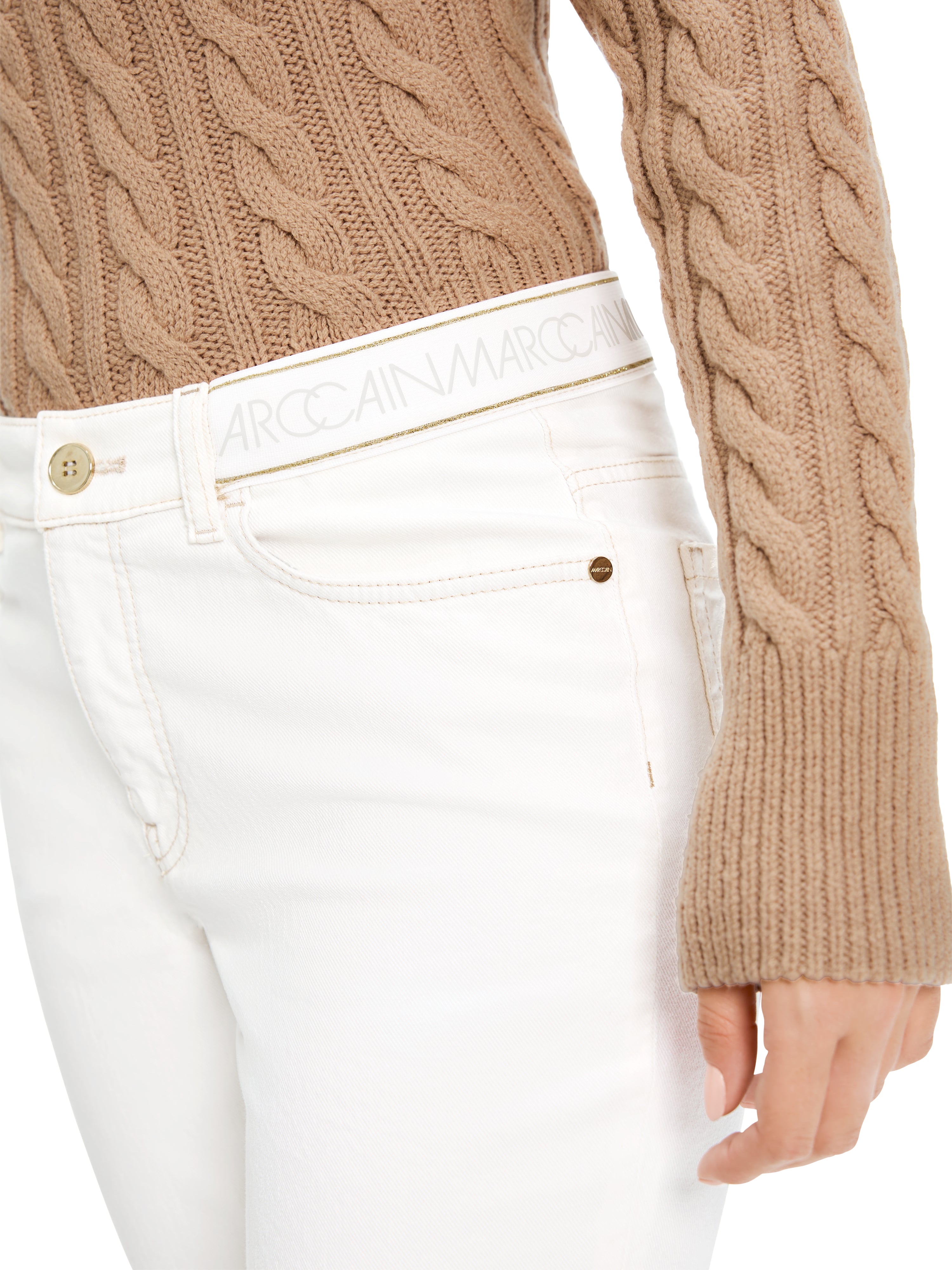 Marc Cain-Colored Jeans FYLI "Rethink Together"-Hosen-Black-Deal-Outlet-by-ARCHIVIST