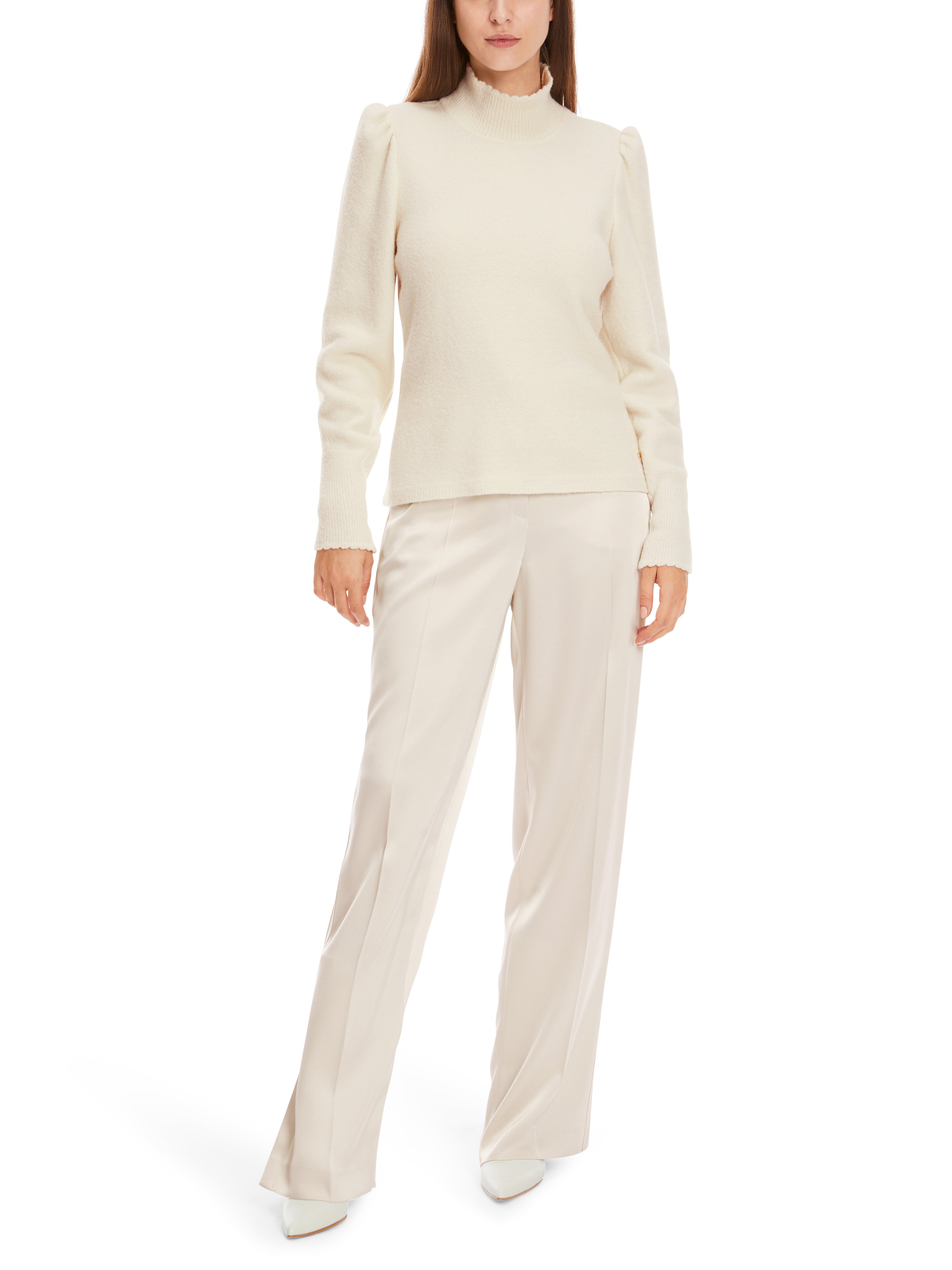 Marc Cain-Körpernaher Sweater Knitted in Germany-Strick & Pullover-Black-Deal-Outlet-by-ARCHIVIST