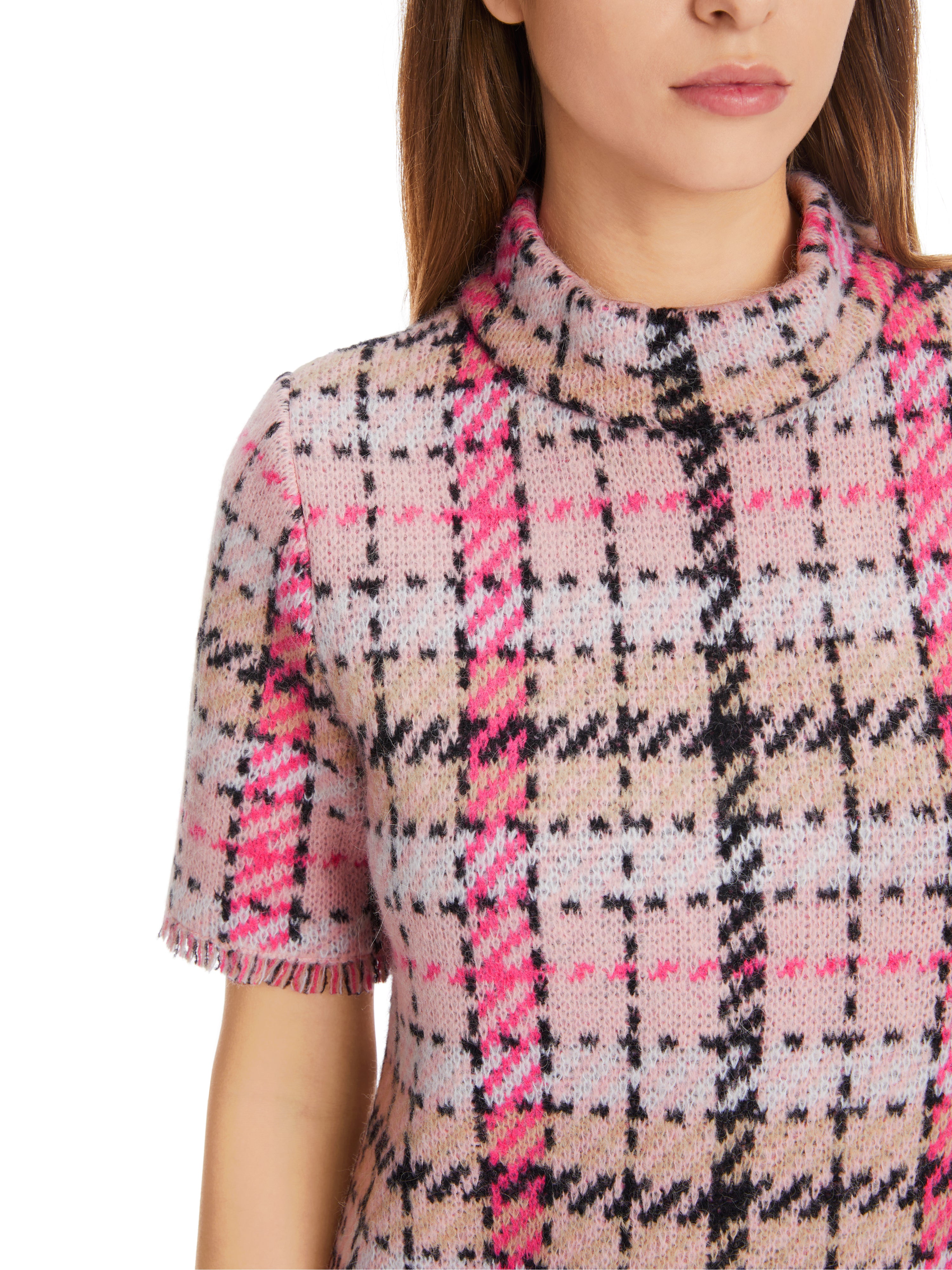 Marc Cain-Kurzes Strickkleid Knitted in Germany-Kleider & Röcke-Black-Deal-Outlet-by-ARCHIVIST