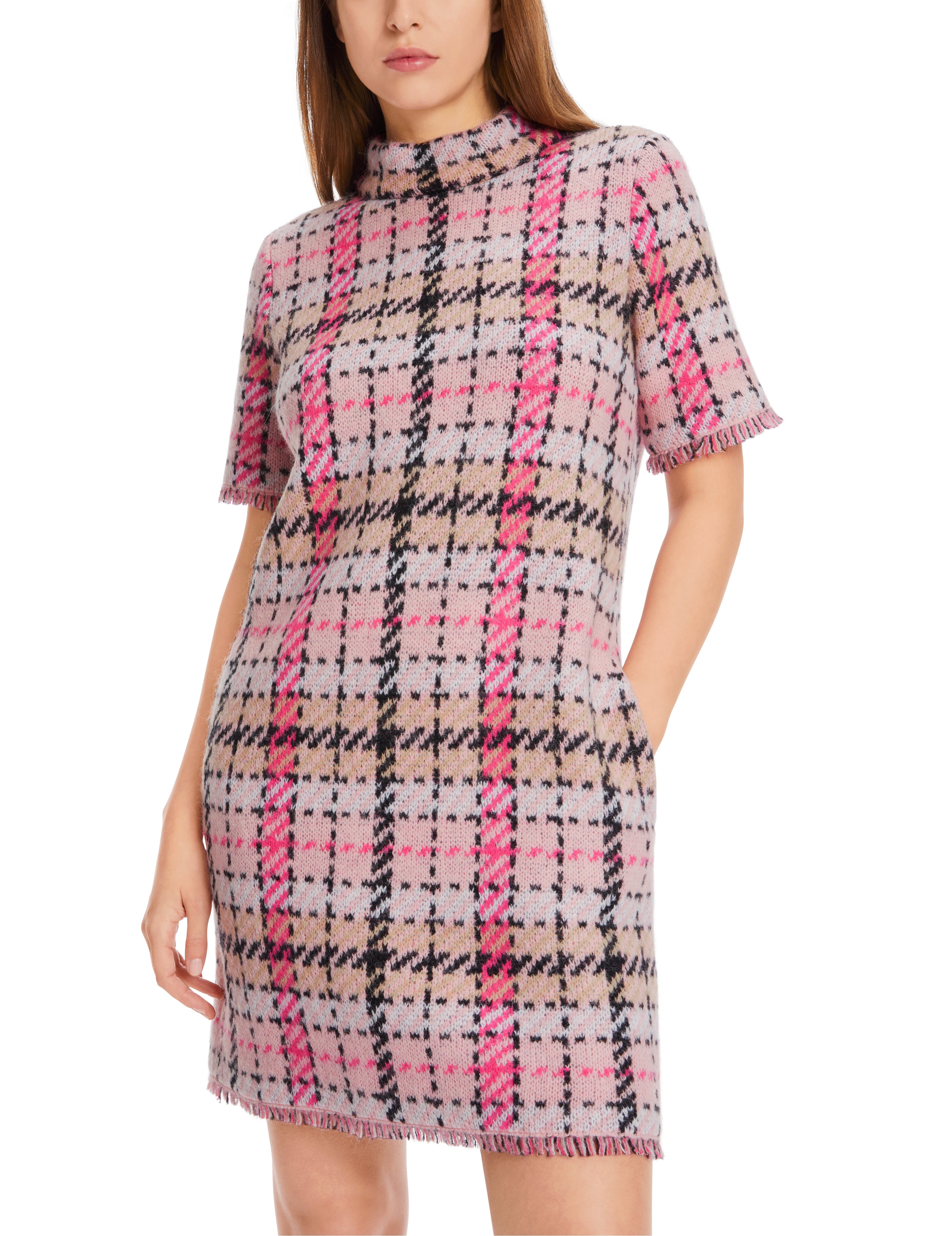 Marc Cain-Kurzes Strickkleid Knitted in Germany-Kleider & Röcke-Black-Deal-Outlet-by-ARCHIVIST