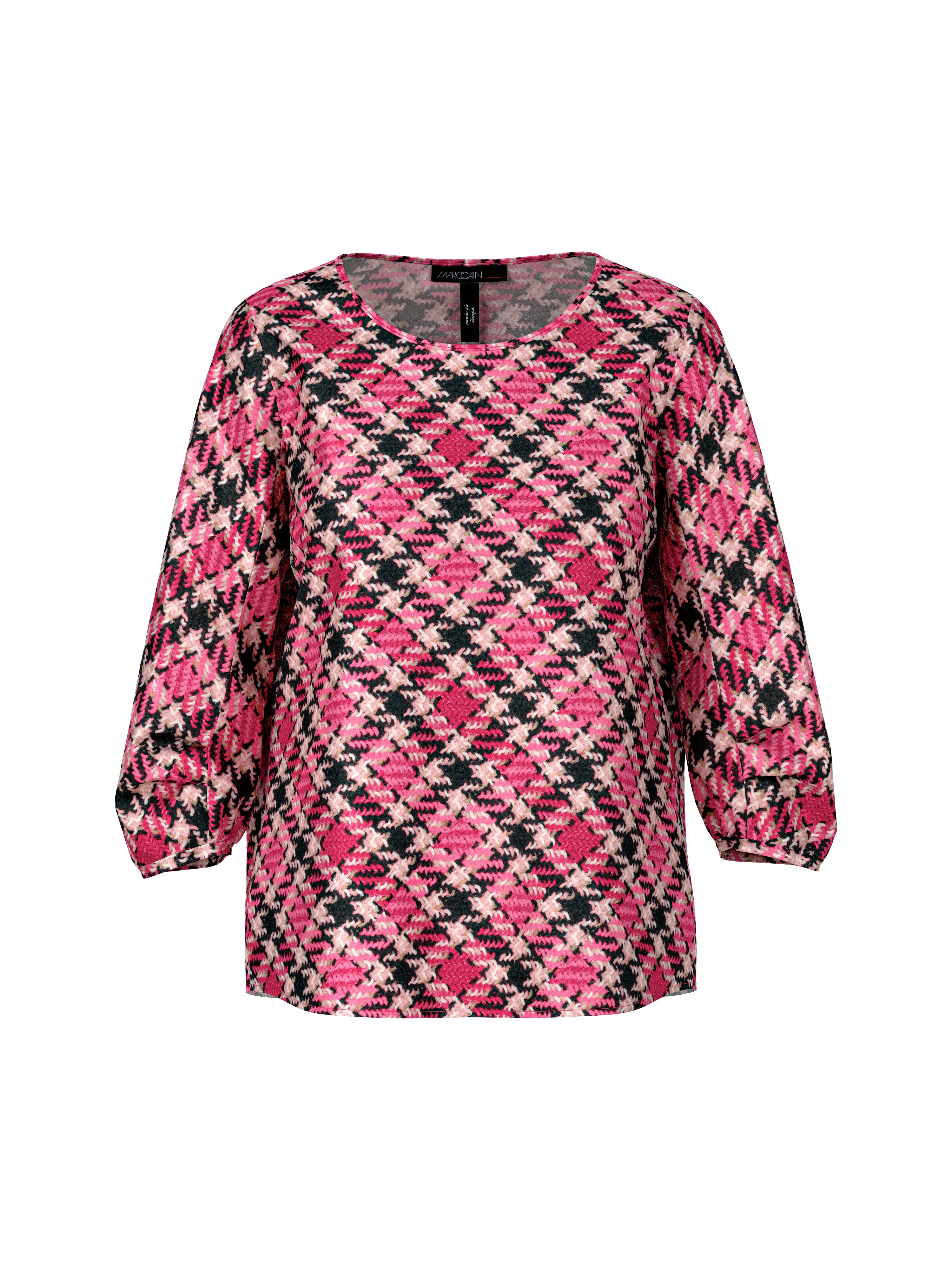 Viskosebluse mit Karodessin