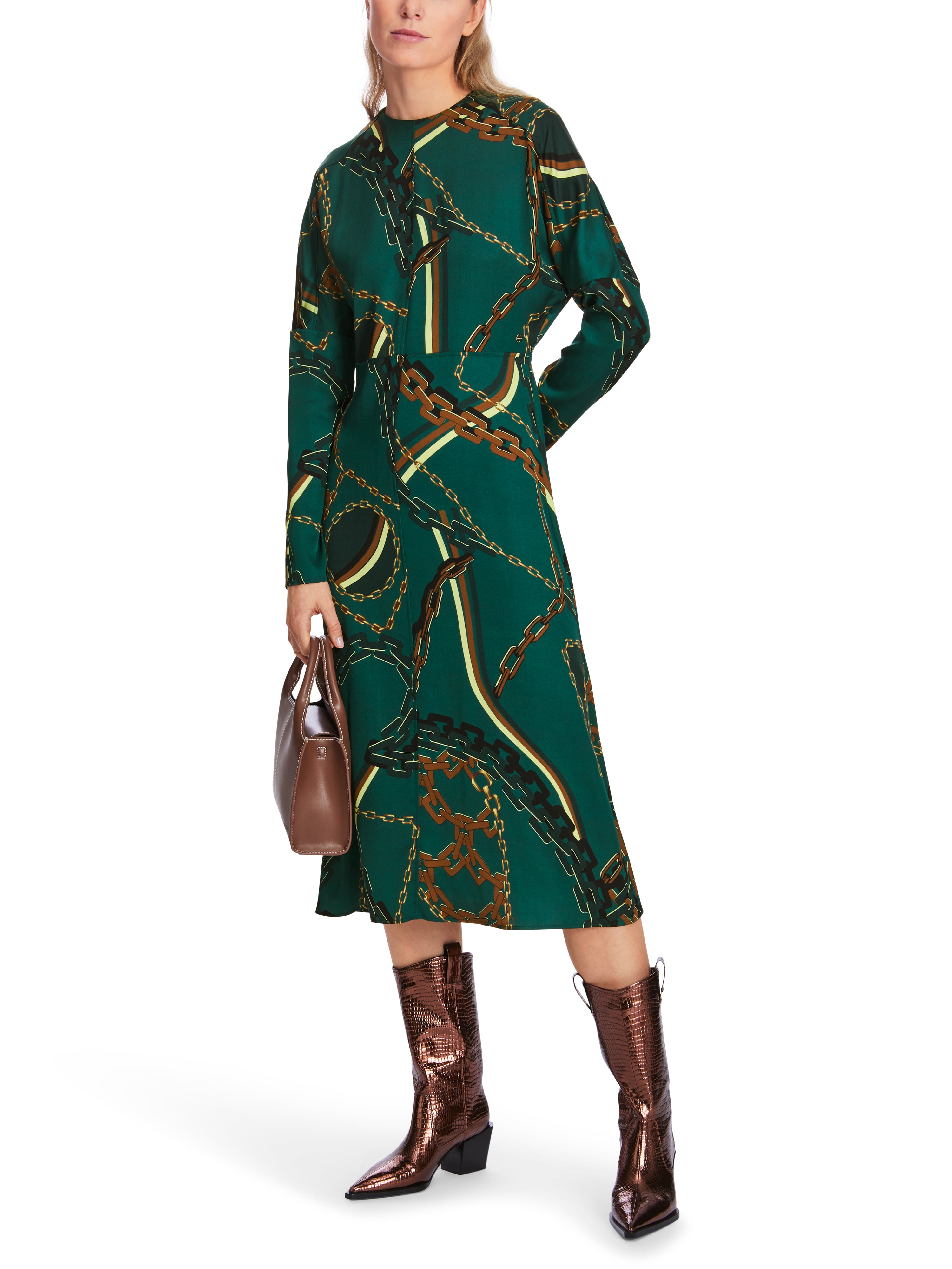 Marc Cain-Kleid mit Kettenprint-Kleider & Röcke-Black-Deal-Outlet-by-ARCHIVIST