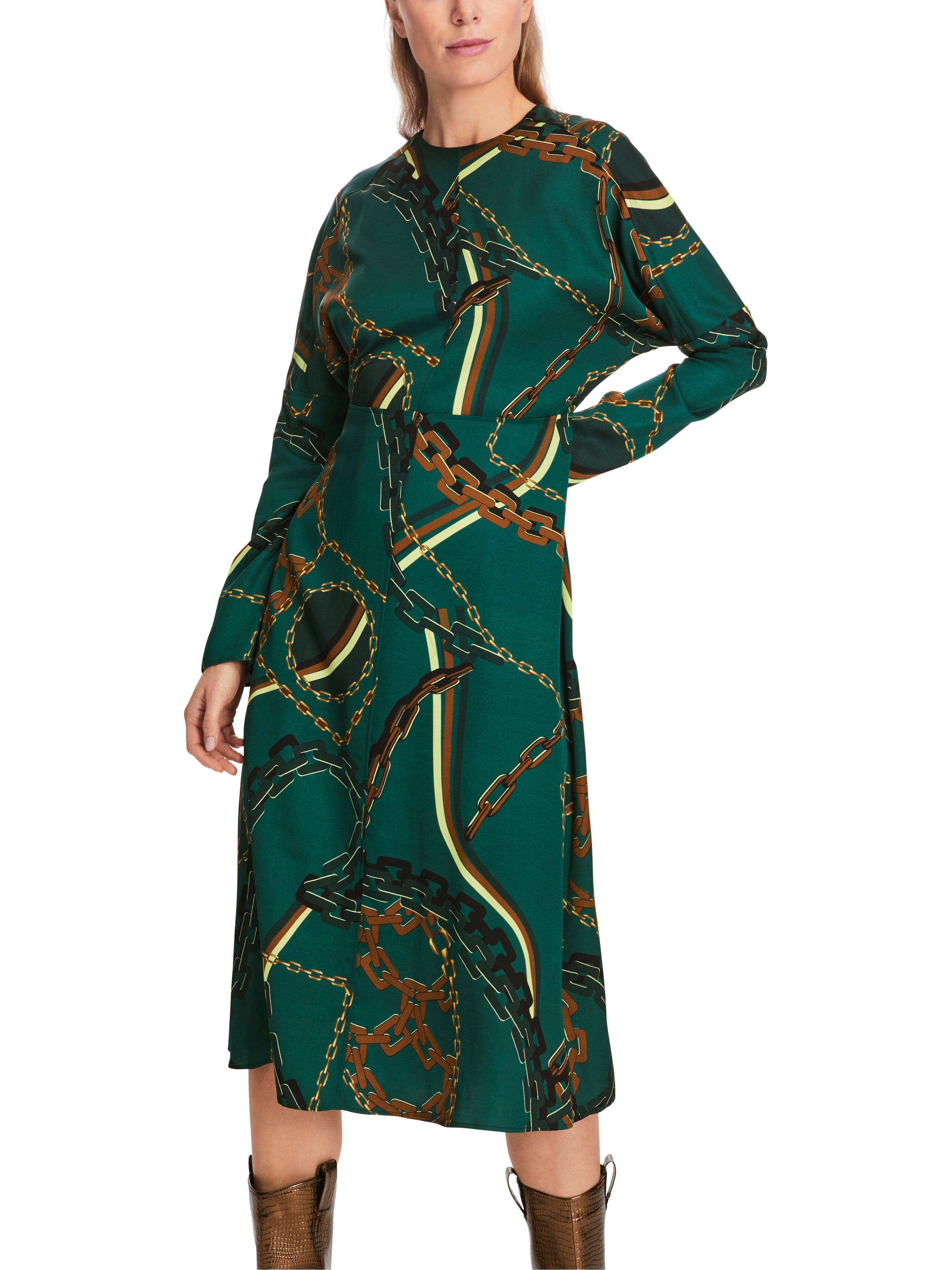 Marc Cain-Kleid mit Kettenprint-Kleider & Röcke-Black-Deal-Outlet-by-ARCHIVIST