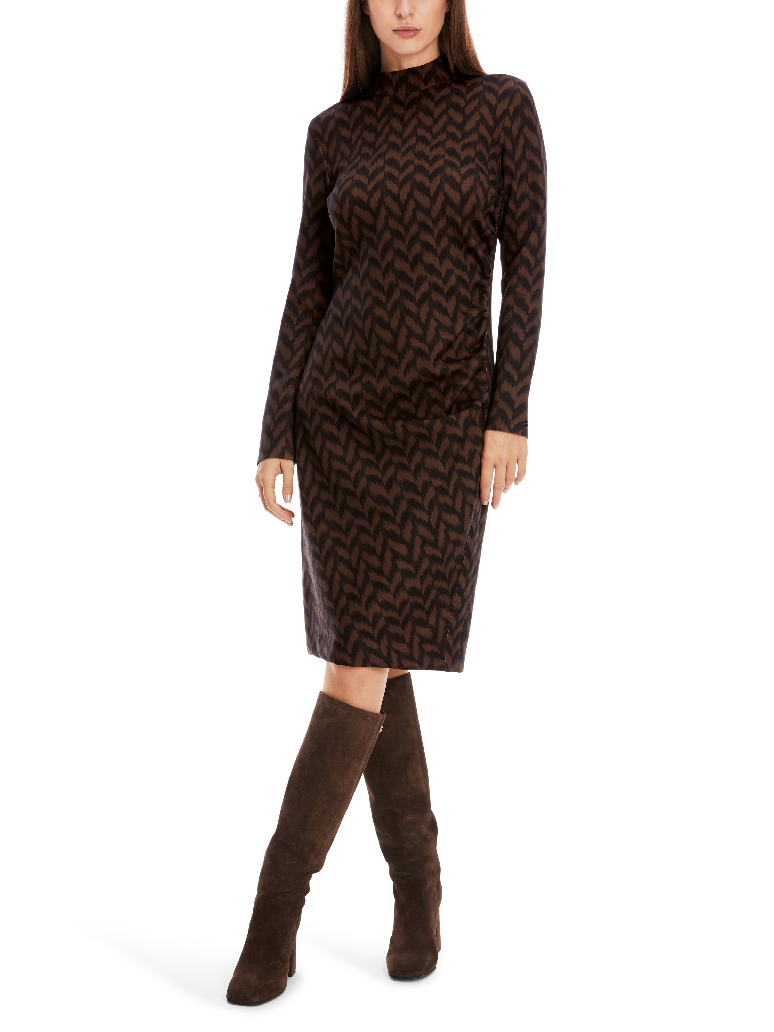 Marc Cain-Kurzes Kleid mit Drapierung-Kleider & Röcke-Black-Deal-Outlet-by-ARCHIVIST