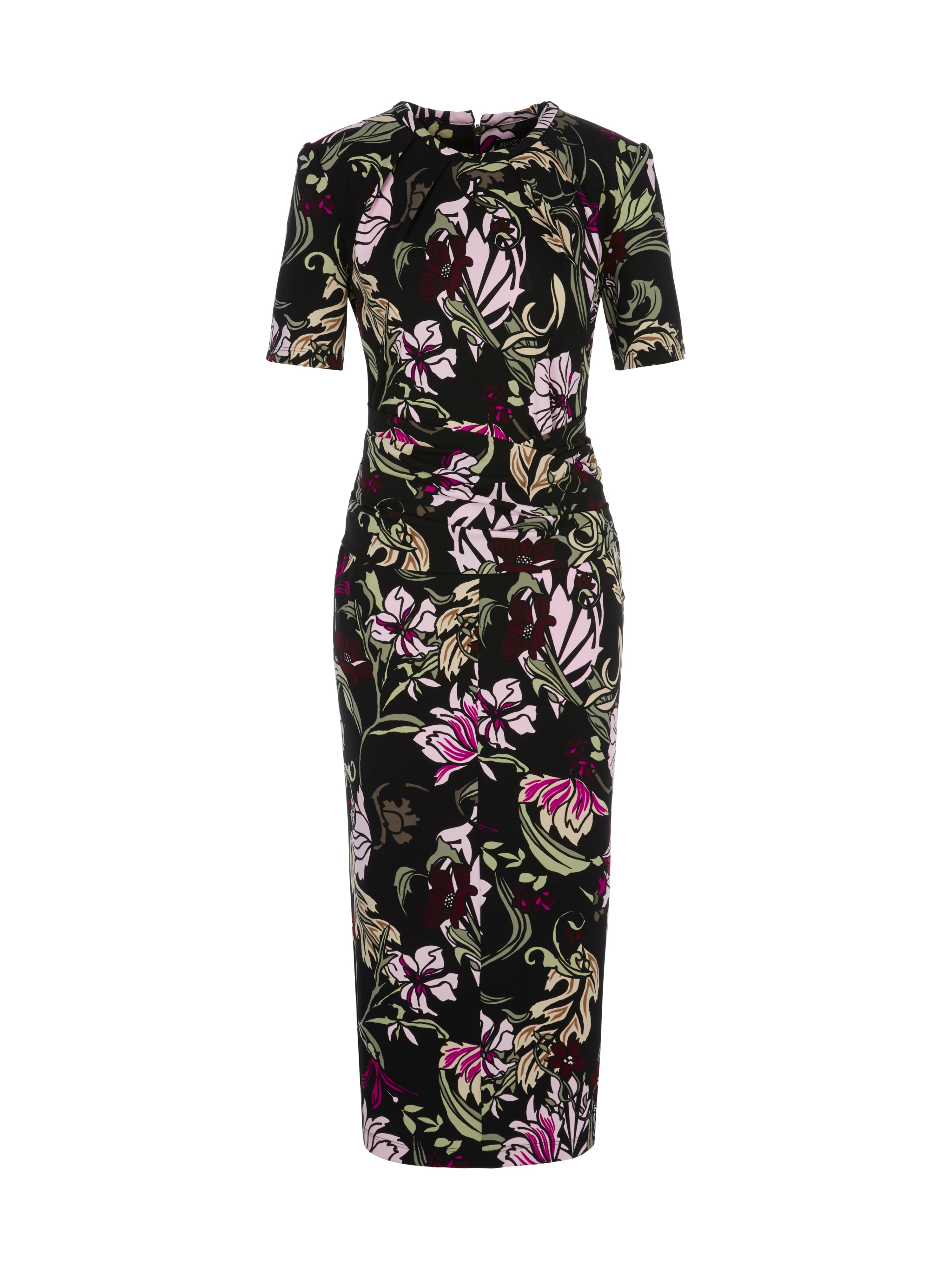 Marc Cain-Floral gemustertes Kleid-Kleider & Röcke-Black-Deal-Outlet-by-ARCHIVIST
