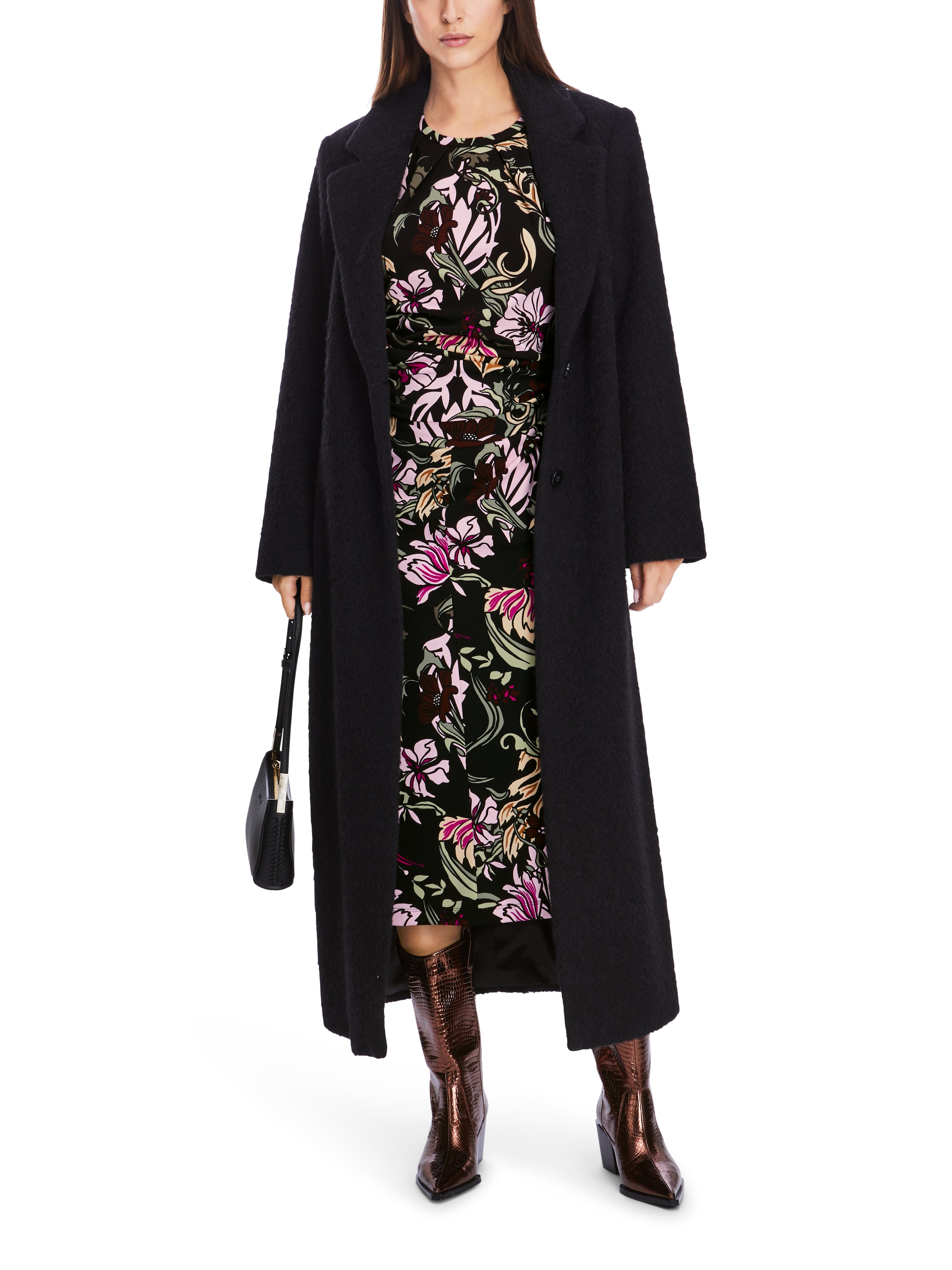 Marc Cain-Floral gemustertes Kleid-Kleider & Röcke-Black-Deal-Outlet-by-ARCHIVIST