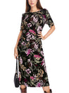 Marc Cain-Floral gemustertes Kleid-Kleider & Röcke-Black-Deal-Outlet-by-ARCHIVIST