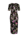 Marc Cain-Floral gemustertes Kleid-Kleider & Röcke-Black-Deal-Outlet-by-ARCHIVIST