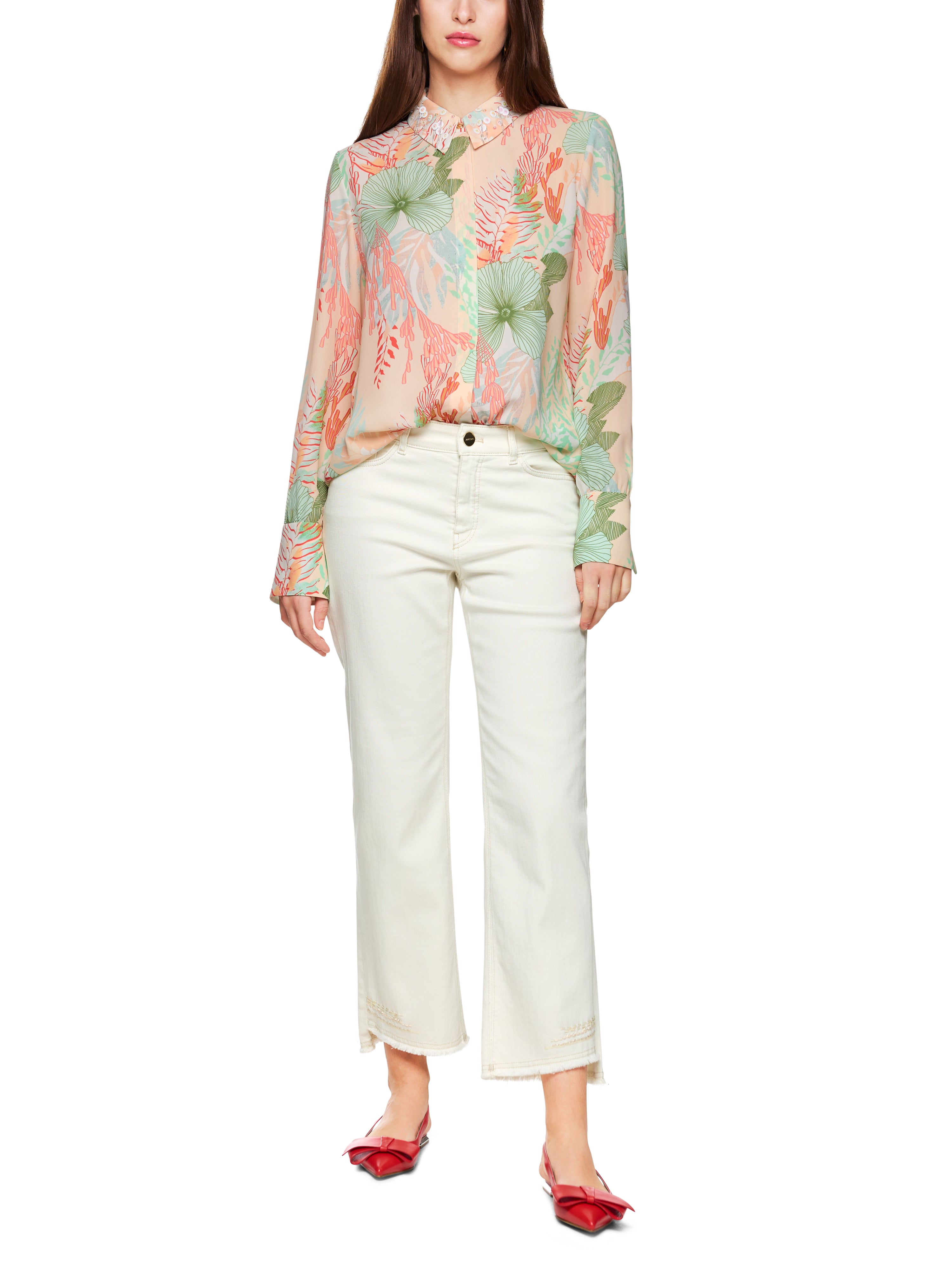 Bluse mit floralem Muster