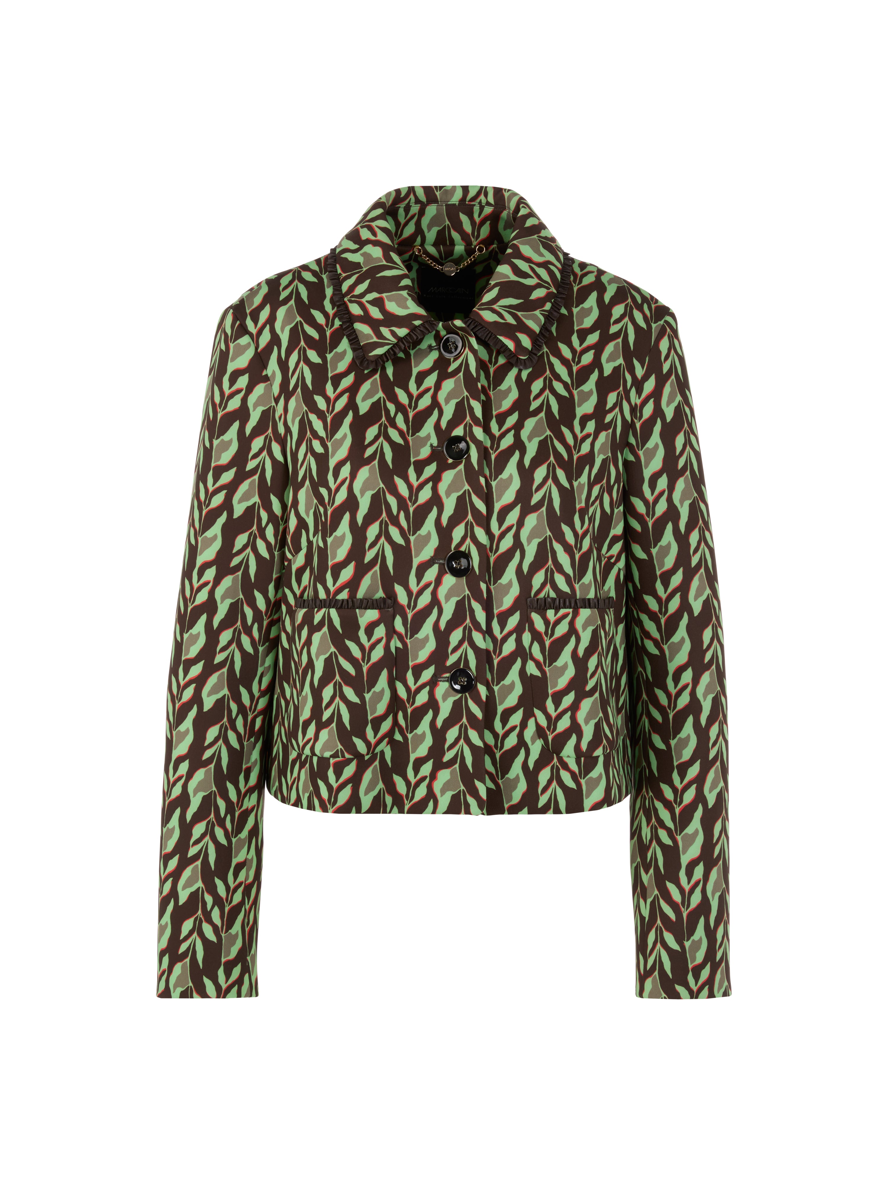 Kurze Jacke aus Scuba-Jersey