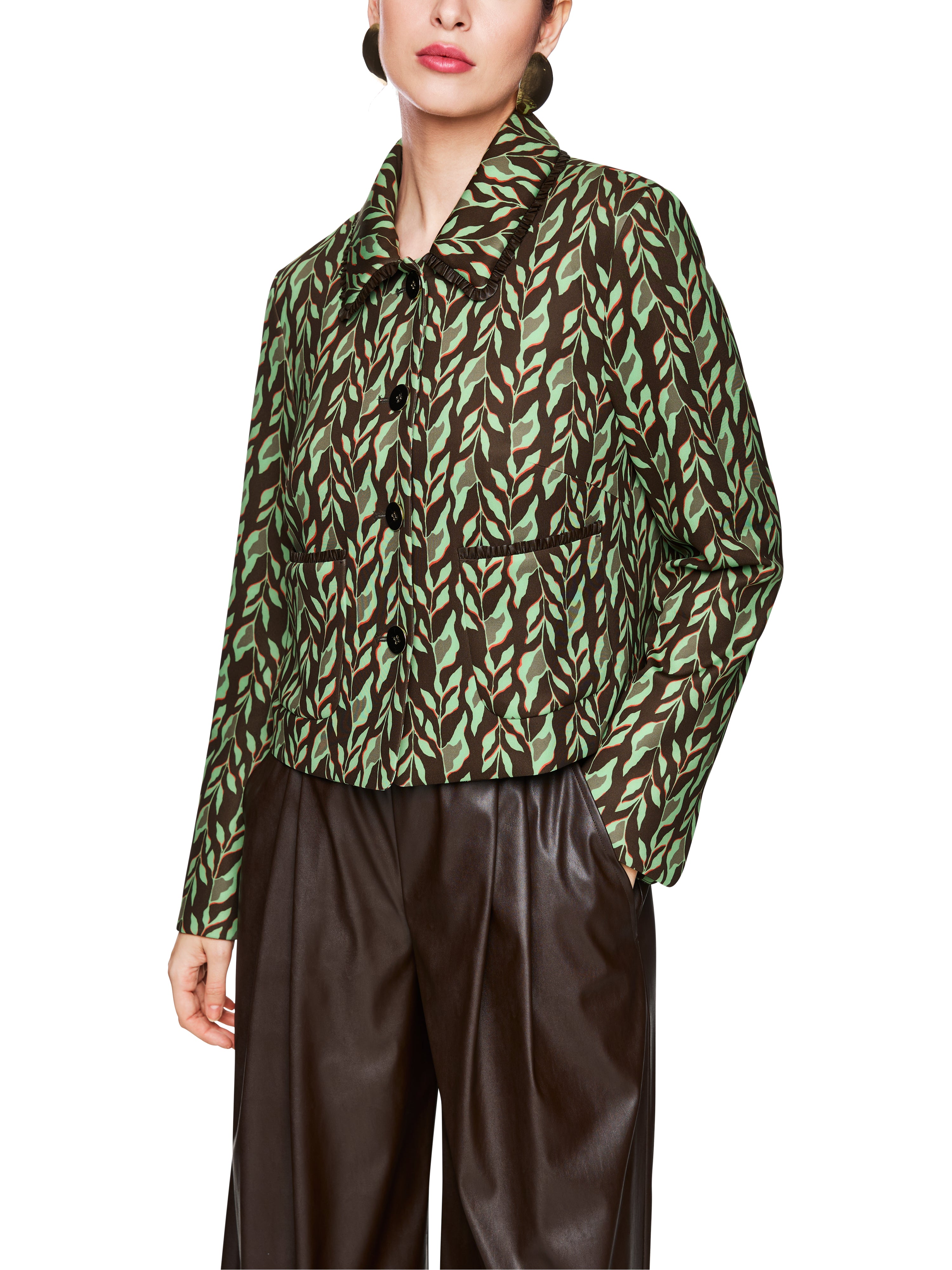 Kurze Jacke aus Scuba-Jersey