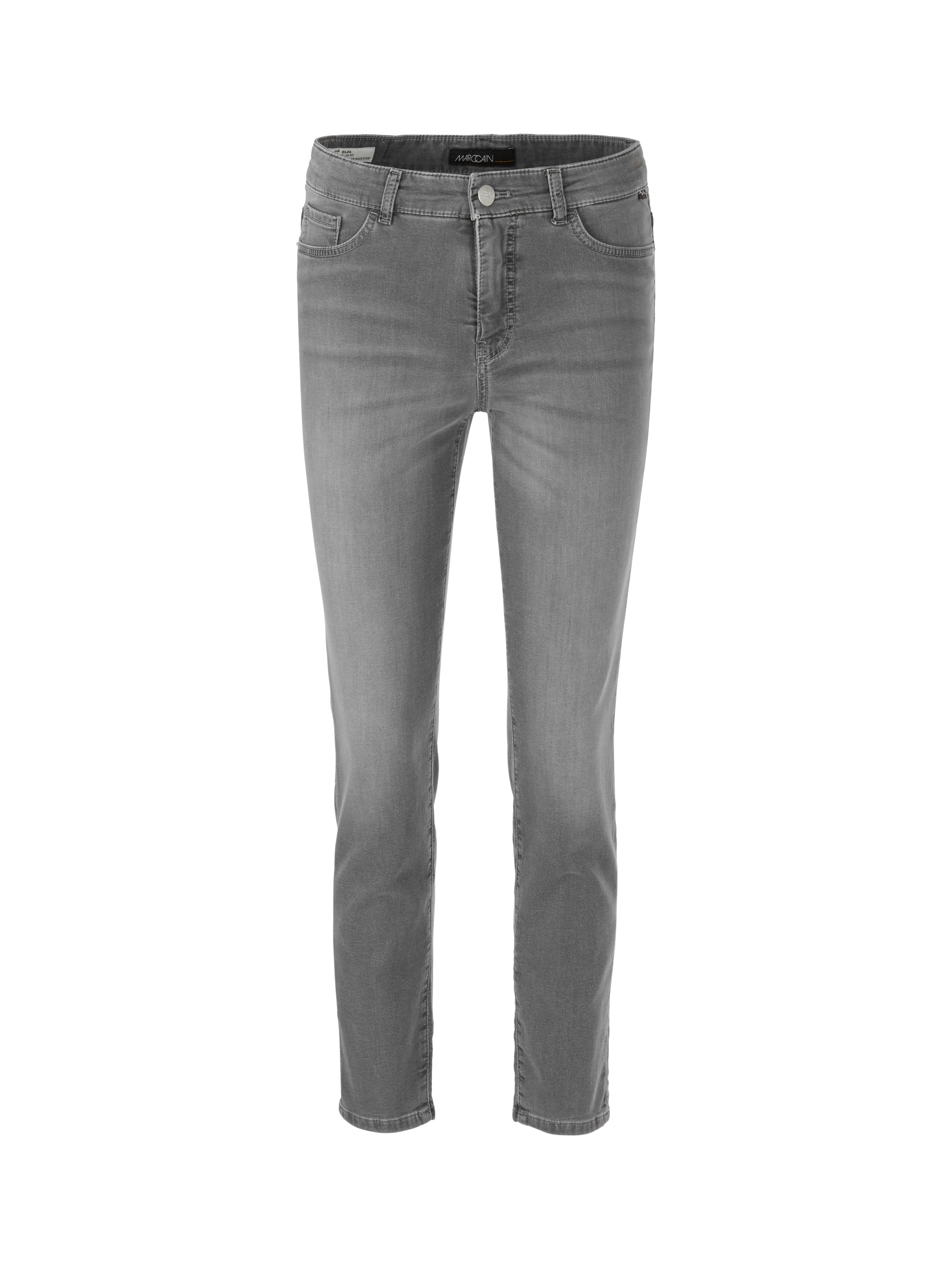 Marc Cain-Jeans SILEA in samtweichem Cottonstretch-Hosen-Black-Deal-Outlet-by-ARCHIVIST
